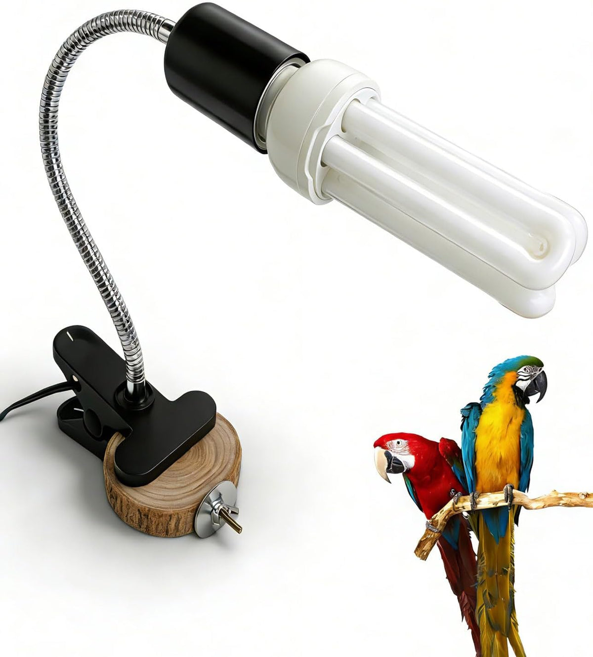 kingyeenuo bird cage light fixture combo kit, clip, main product view