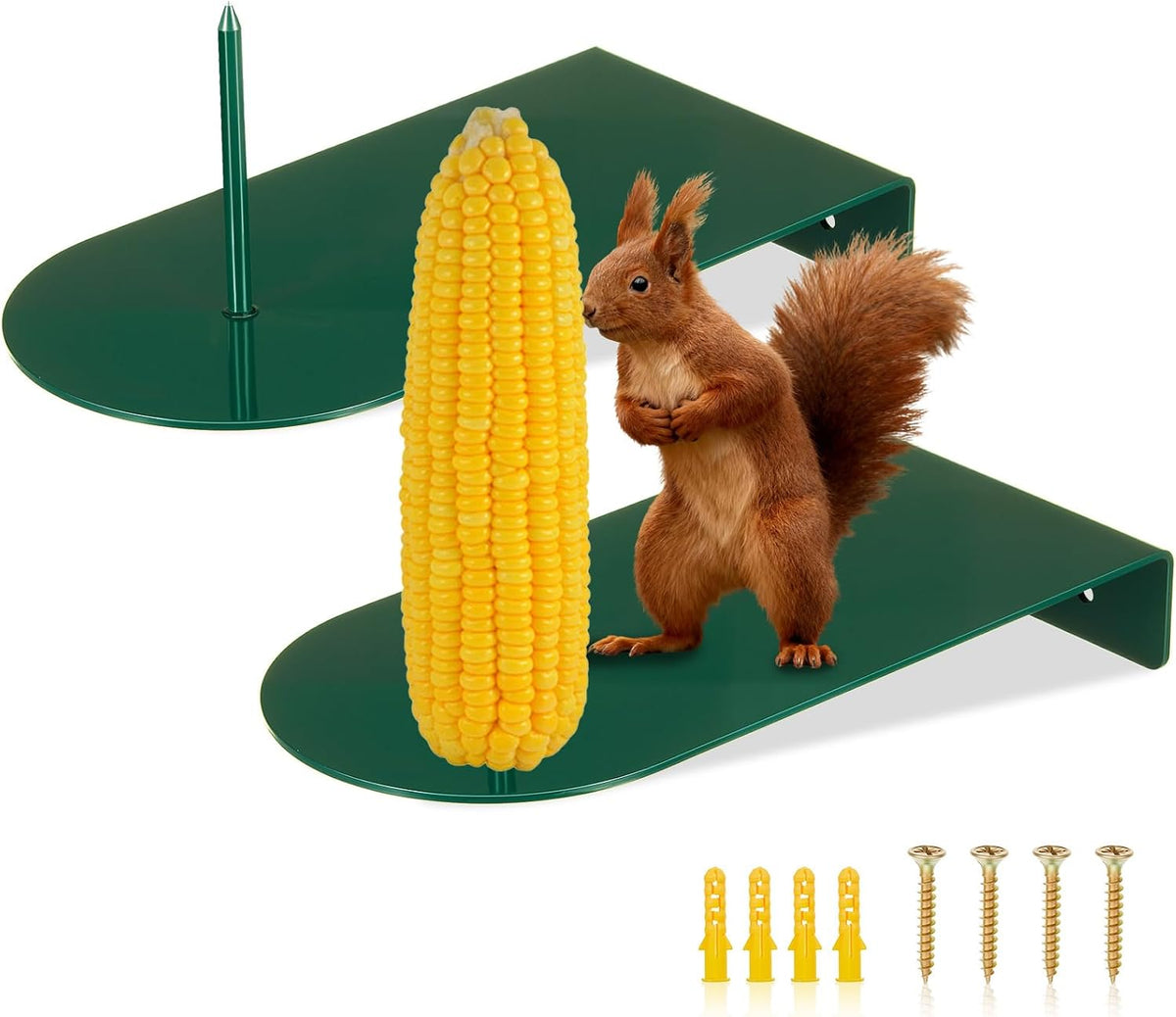 leifide 2 pcs squirrel corn cob feeder platform, main product view