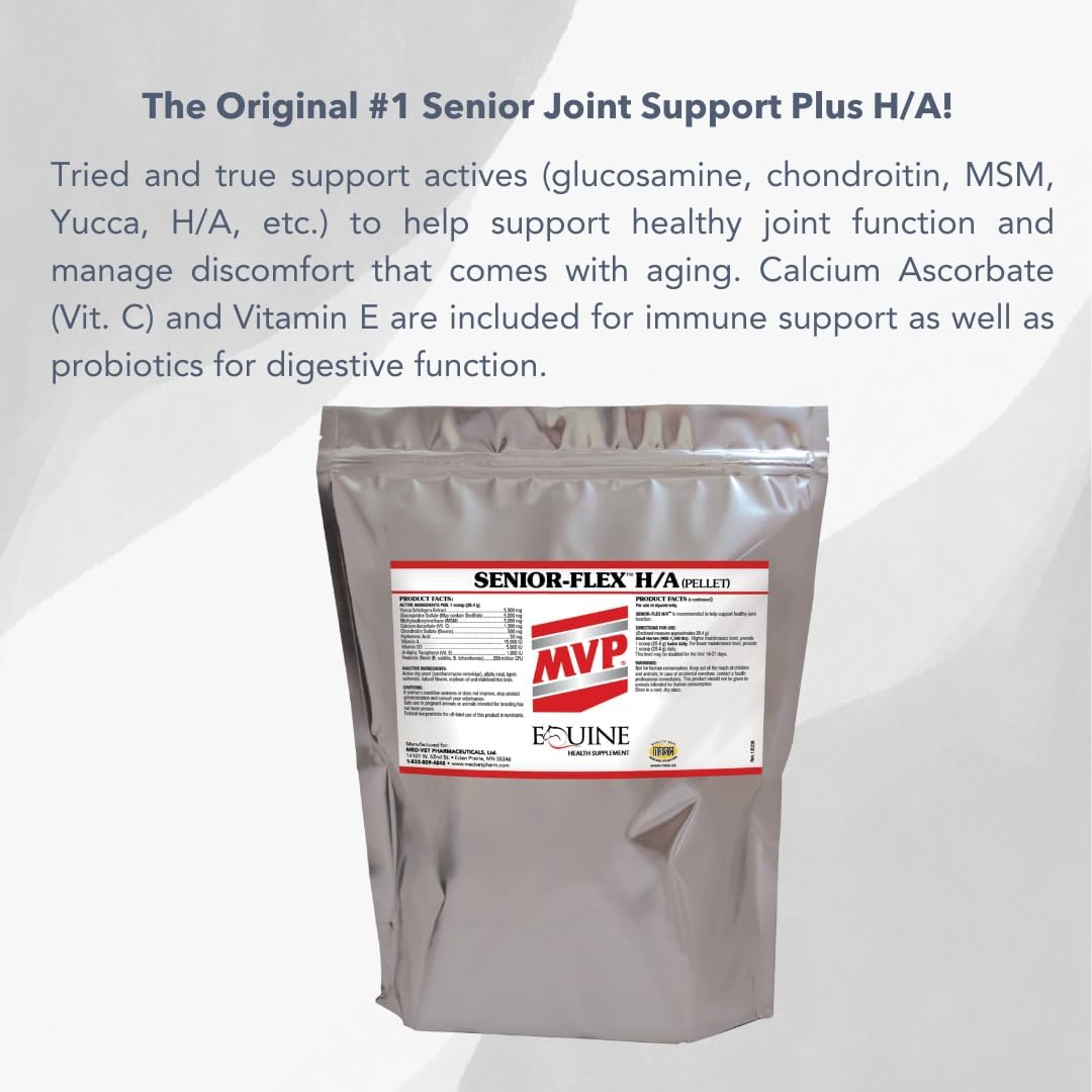 senior-flex h/a (5 lb) senior horse joint, immune shown in use