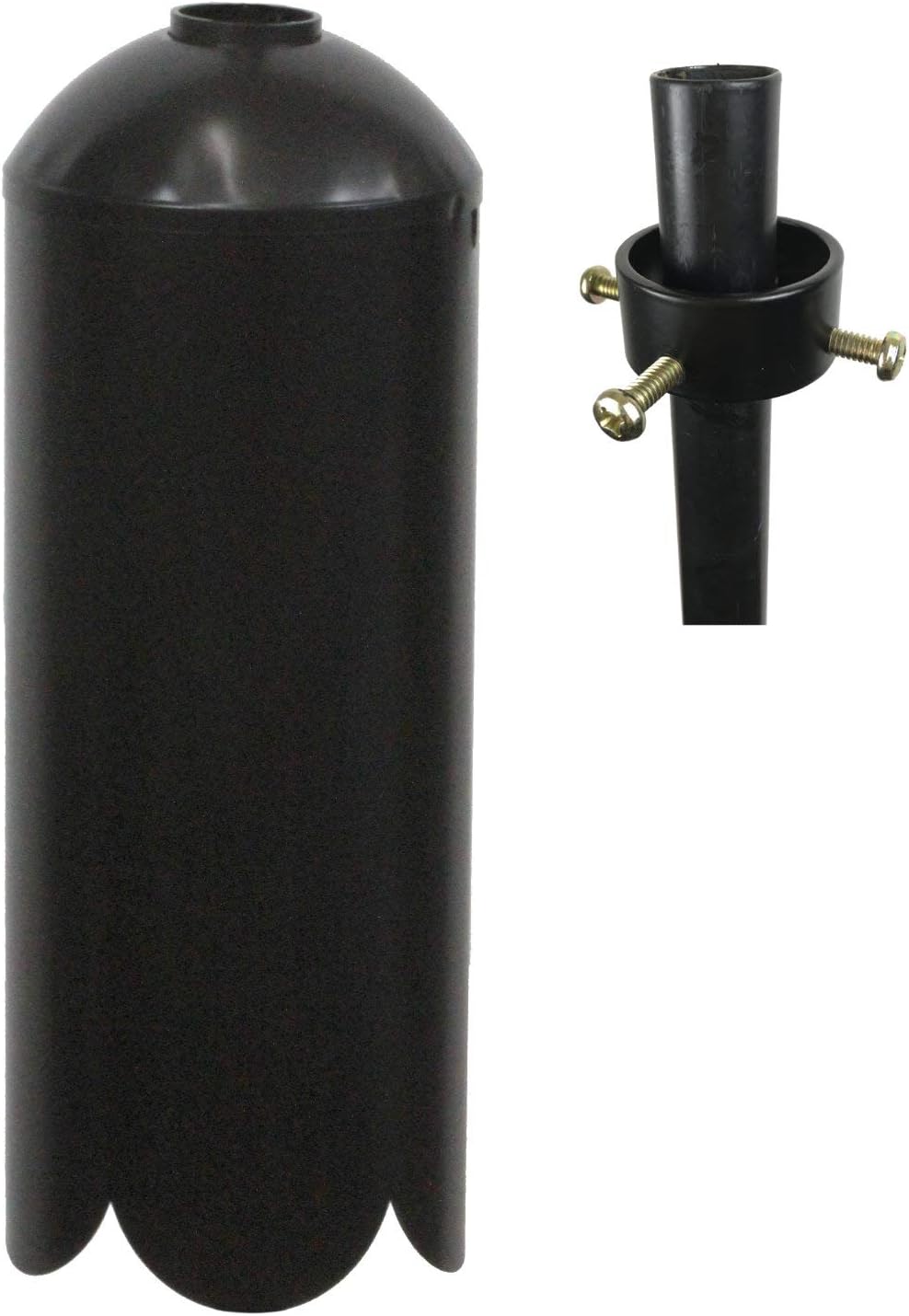 kettle moraine decorative bird feeder pole set with, side view