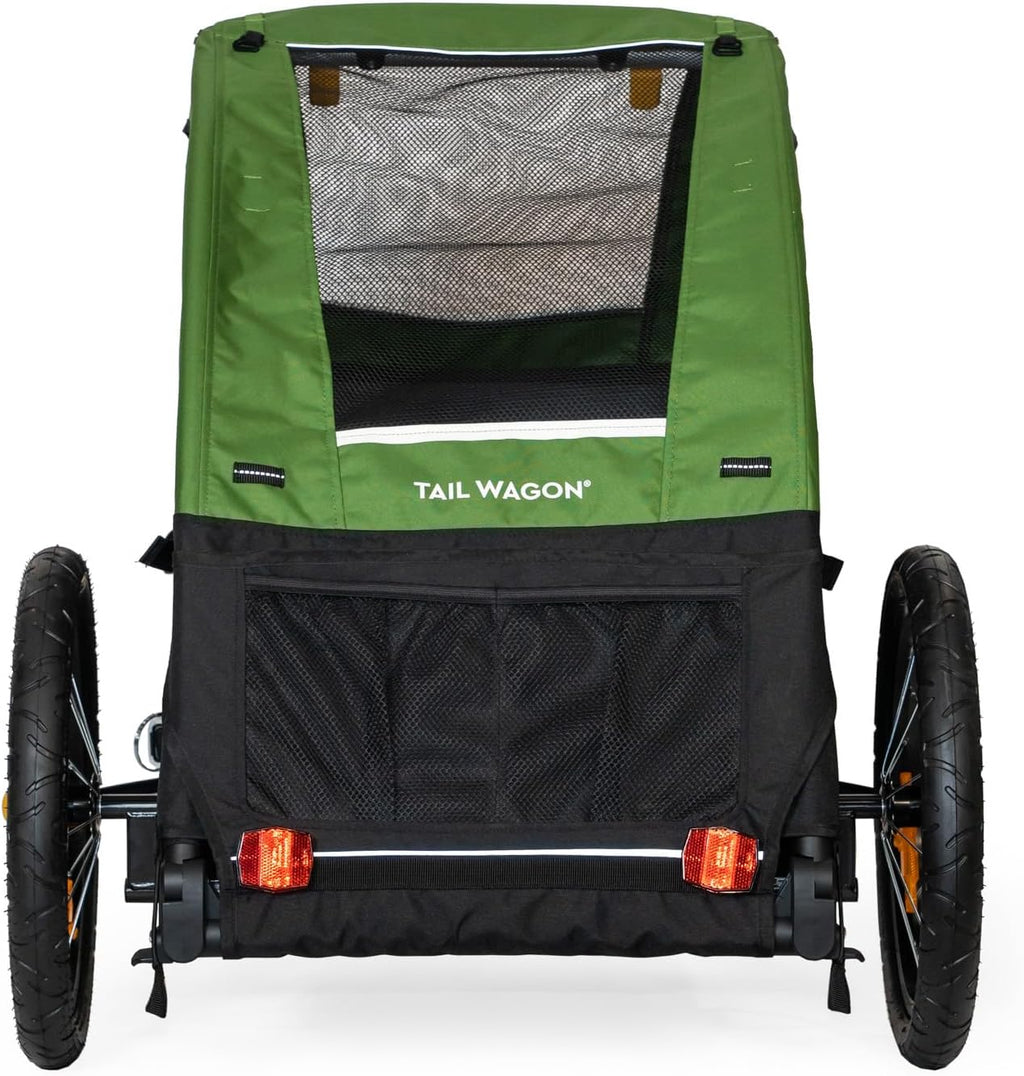 burley tail wagon | lightweight dog bike trailer, close-up detail