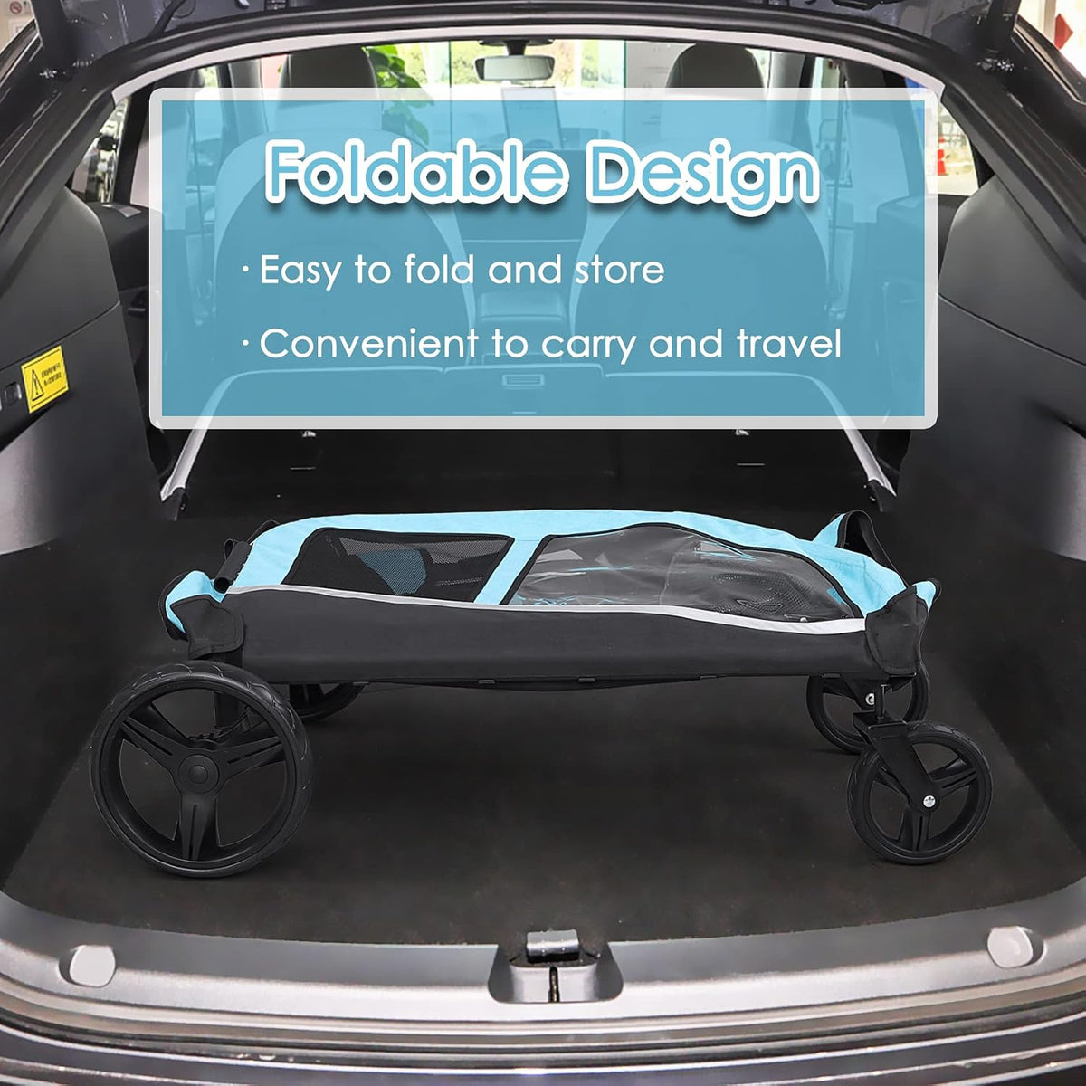 saudism dog stroller for large dogs, extra large, close-up detail