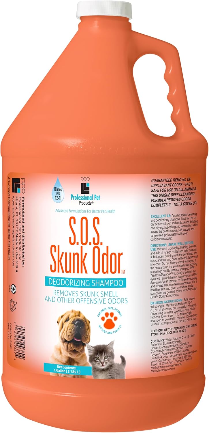 ppp skunk odor shampoo for dogs & cats, main product view
