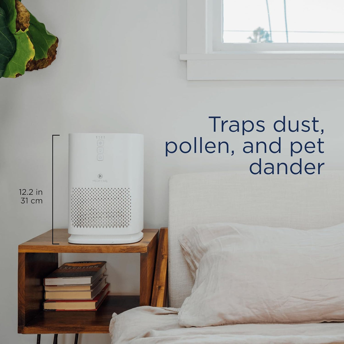medify ma-14 air purifier with hepa filter | shown in use