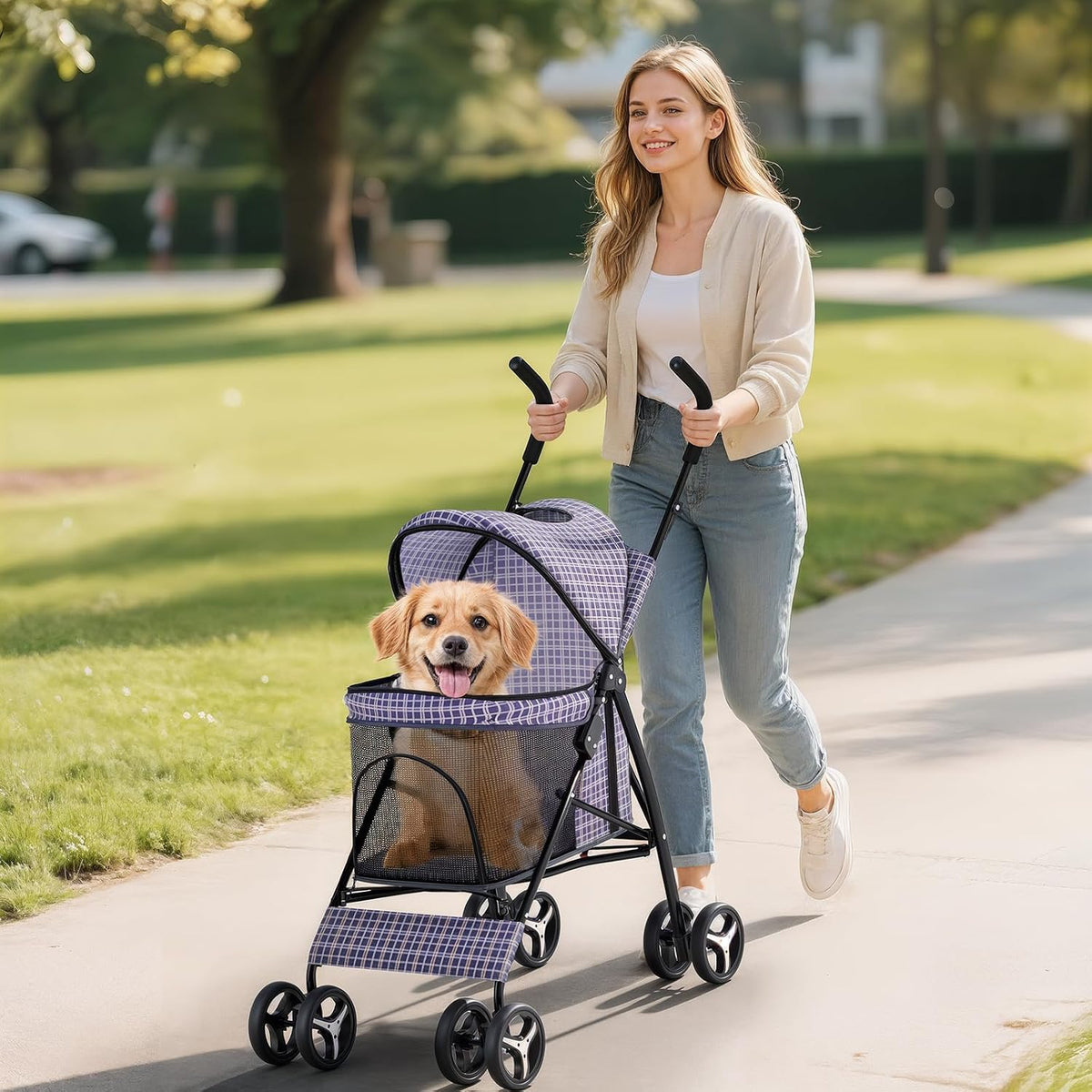 dog stroller for small dogs 10 lbs -22lbs, close-up detail