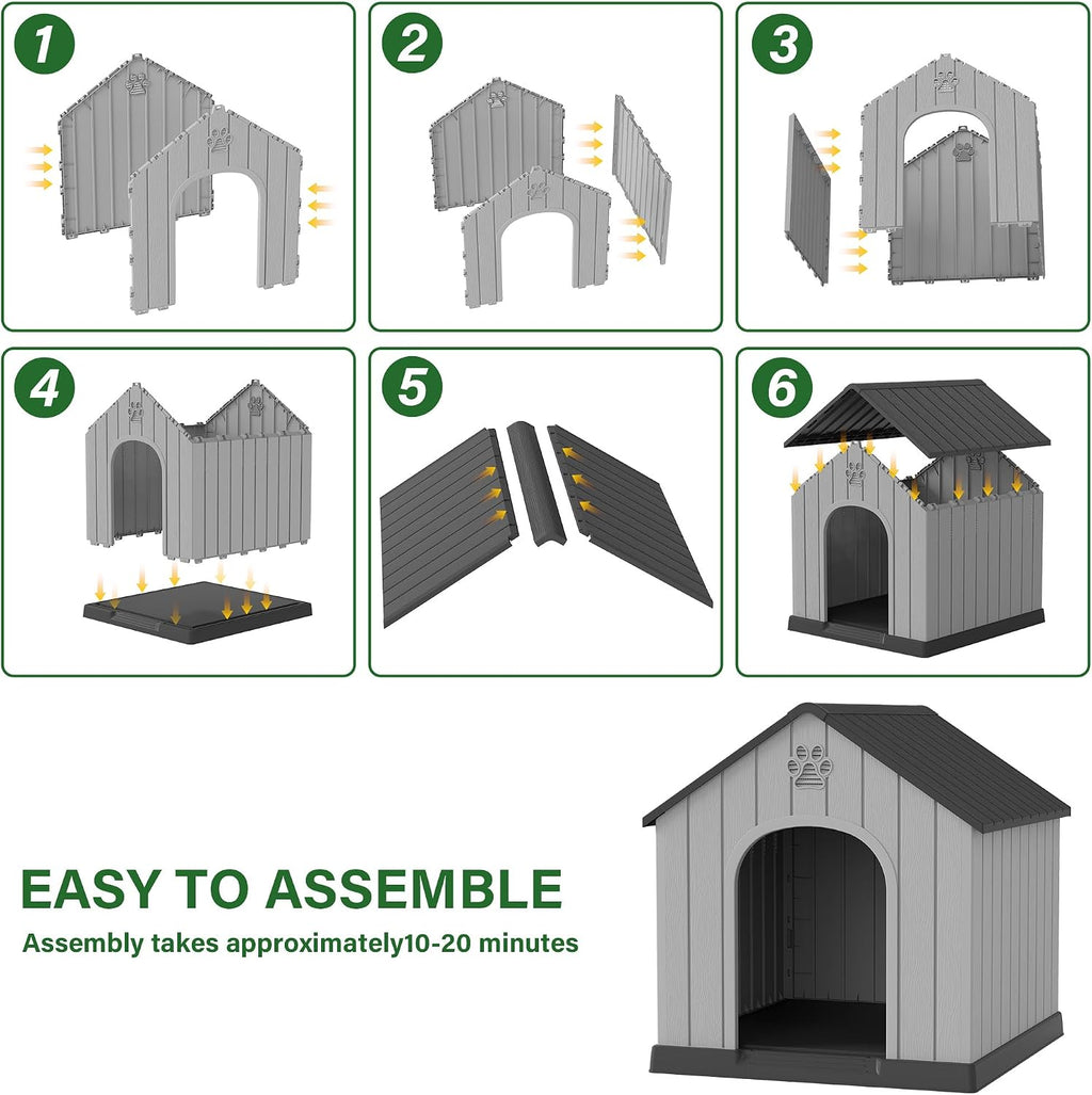 bifanuo large dog house for outdoor & indoor, package contents