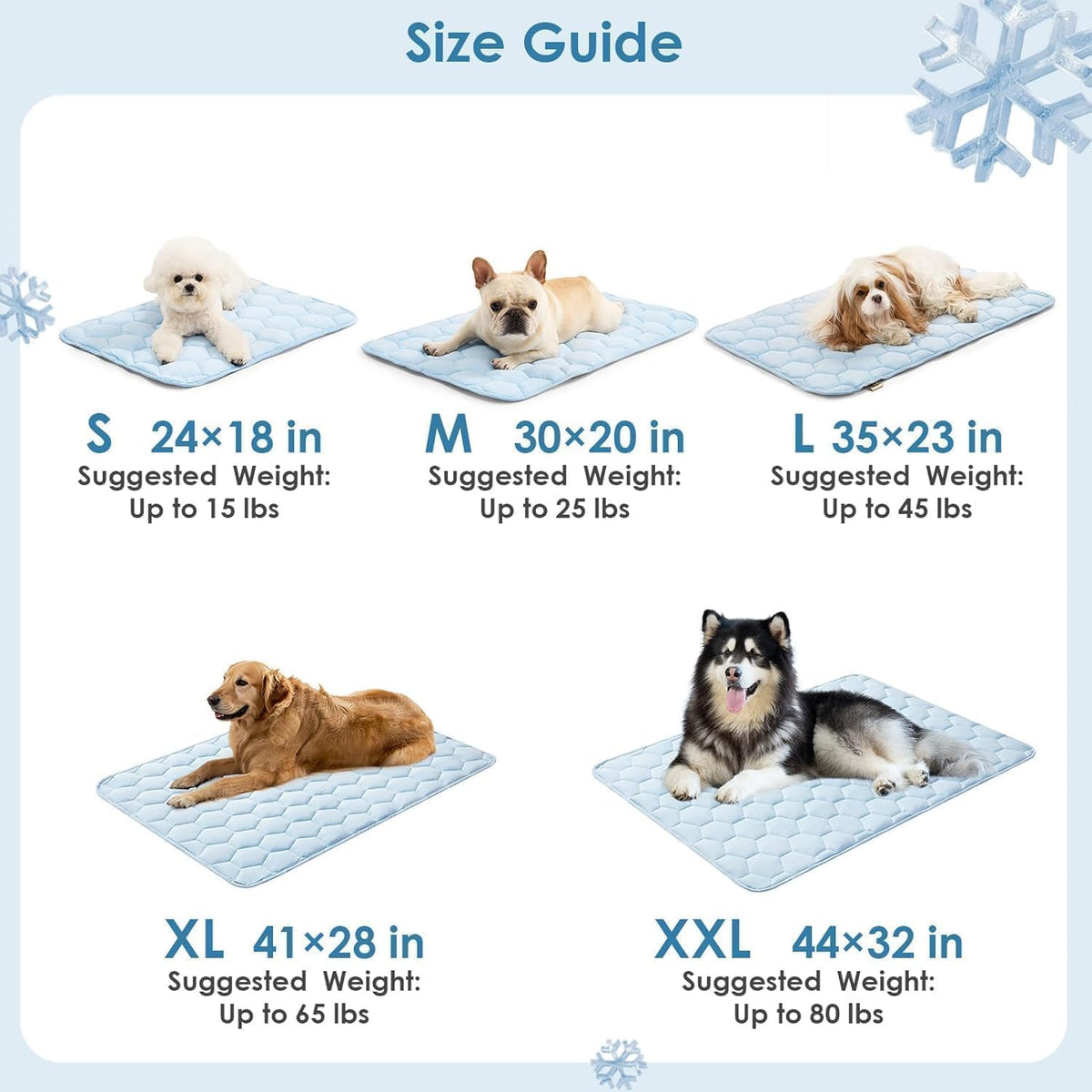 dog cooling mat for large dogs,washable self cooling showing dimensions