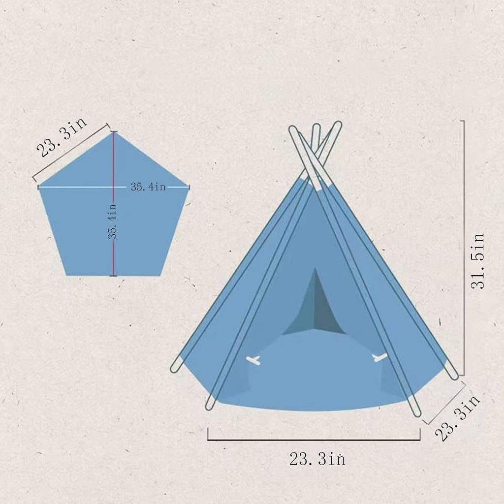 cat teepee tent bed,outdoor indoor dog house,portable washable, package contents