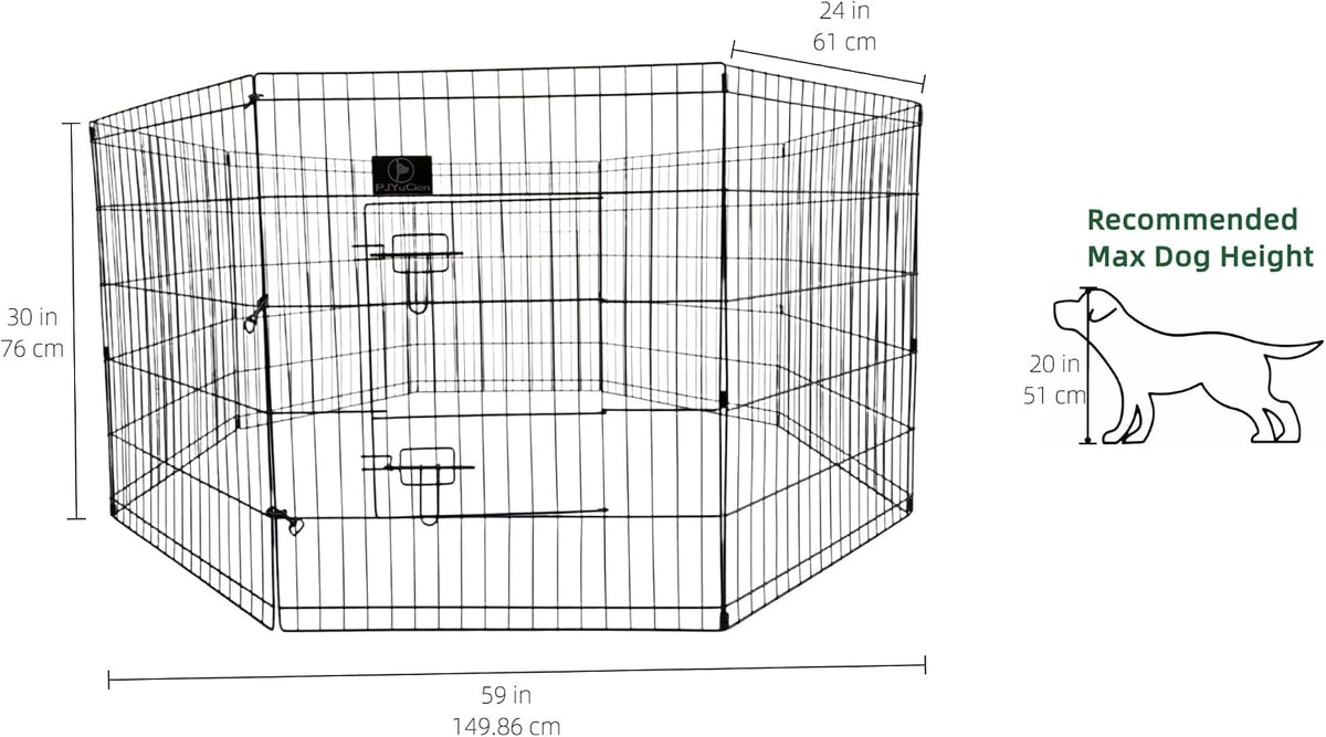 pjyucien puppy playpen with top cover & bottom, close-up detail