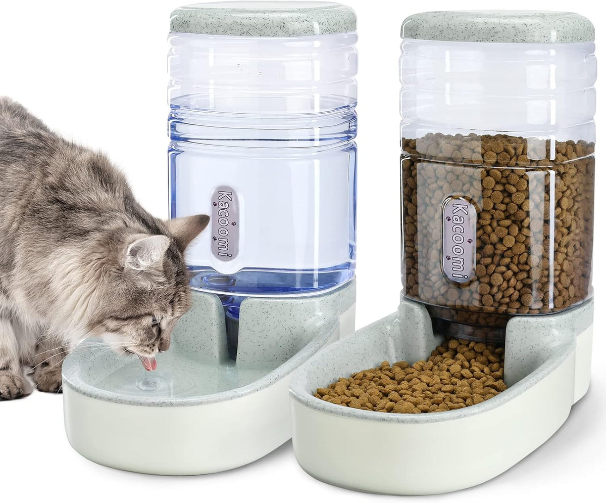 automatic dog cat feeder and water dispenser gravity, main product view
