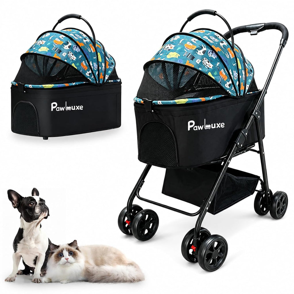 4 wheels pet stroller 4 in 1 pet, main product view