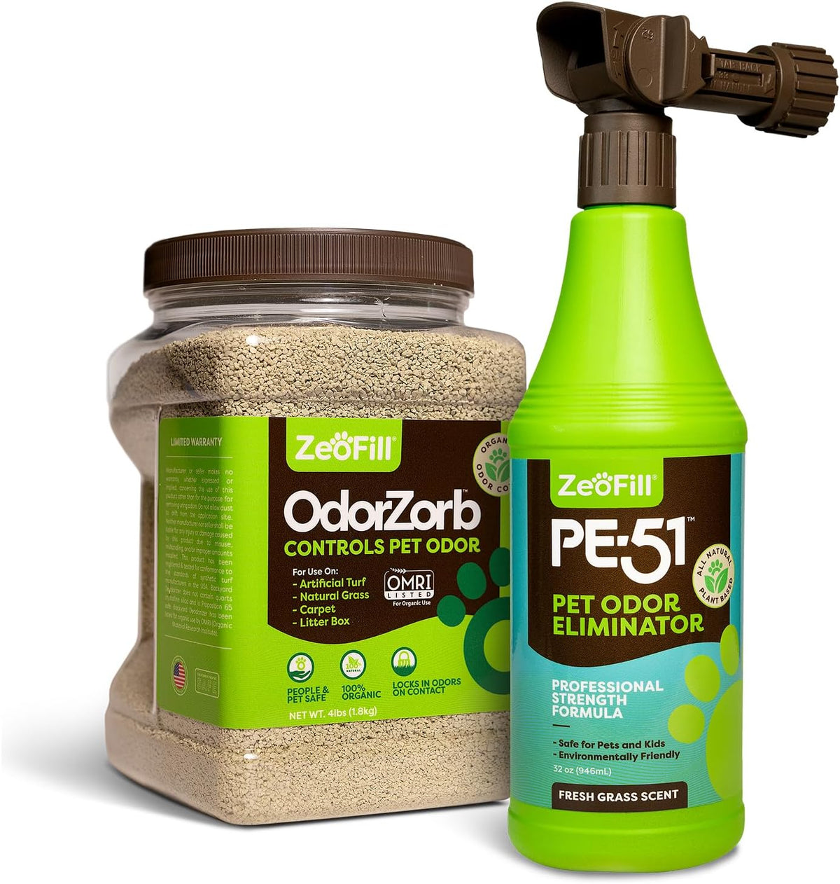zeofill starter pack - backyard deodorizer – pet, main product view