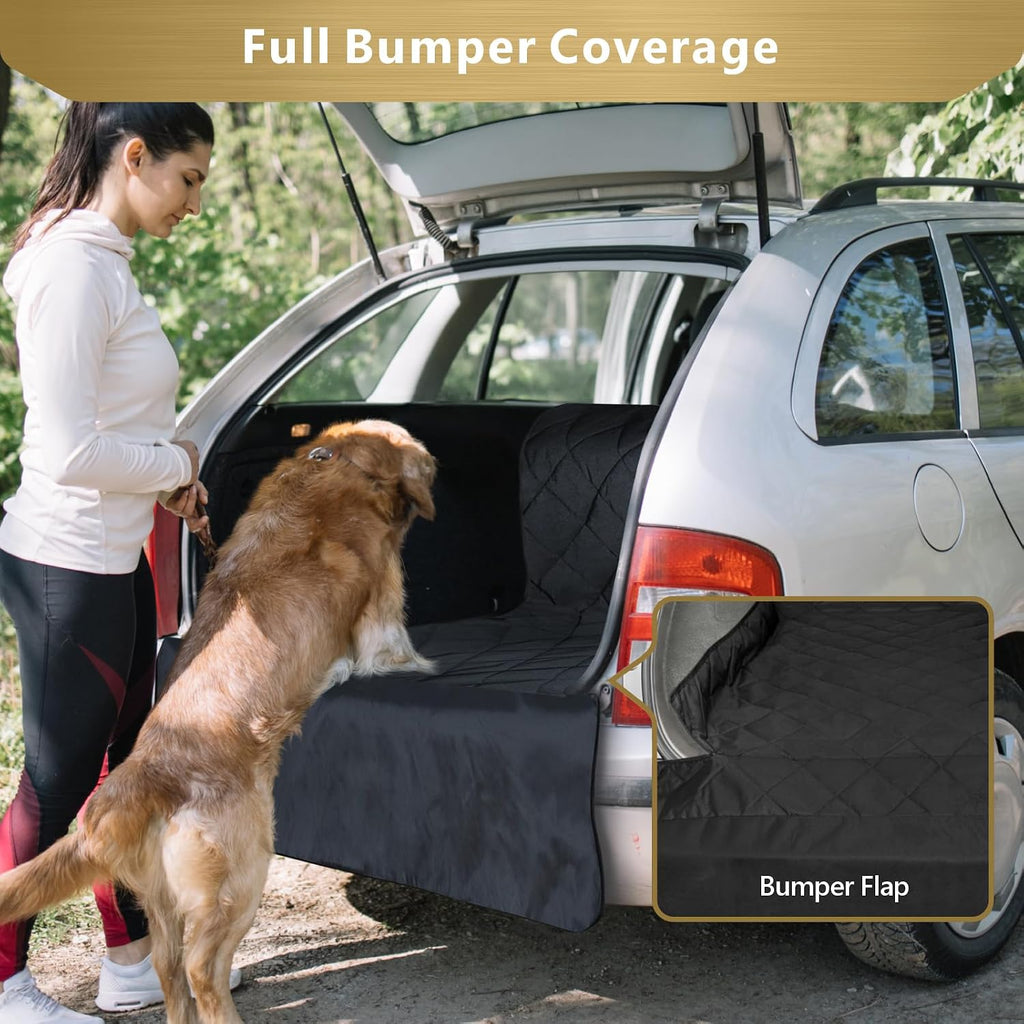 suv cargo liner for dogs - trunk cover, front angle view