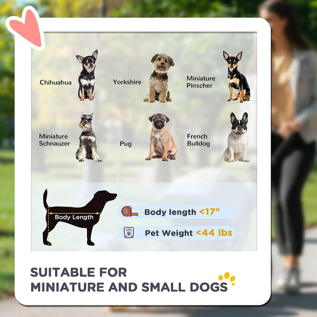 pawhut 3 wheels pet stroller for small and, side view