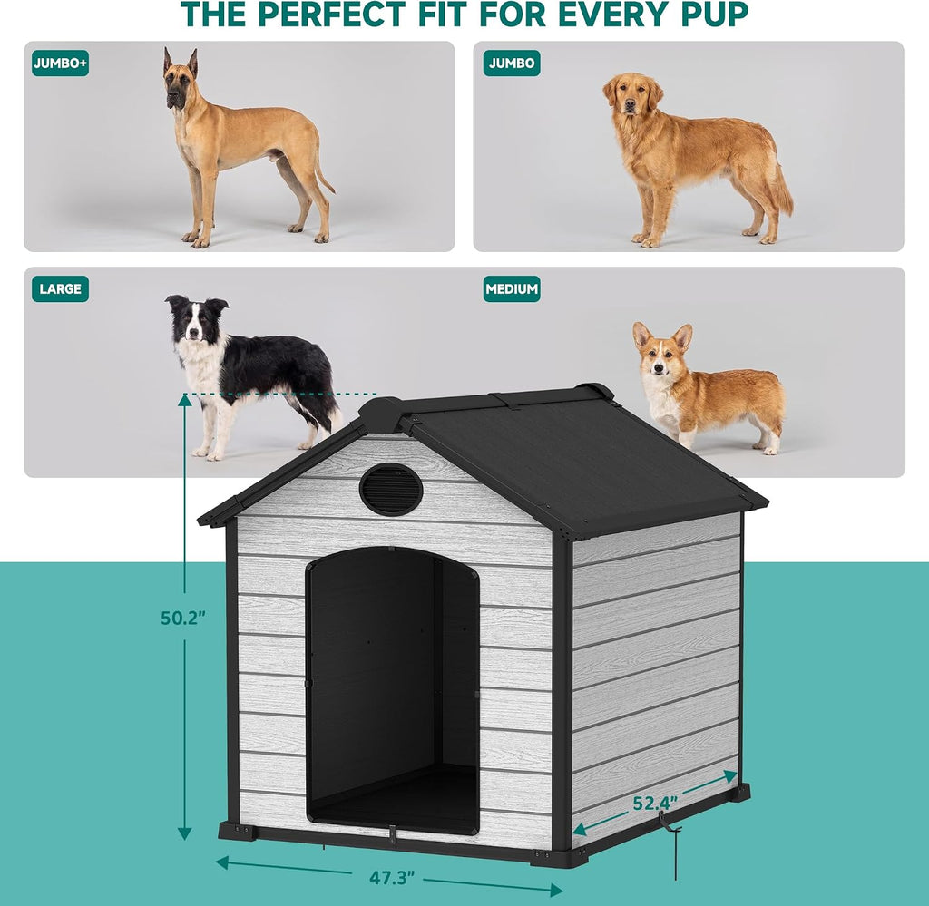 57" large dog house outdoor indoor, dog house on a desk or shelf