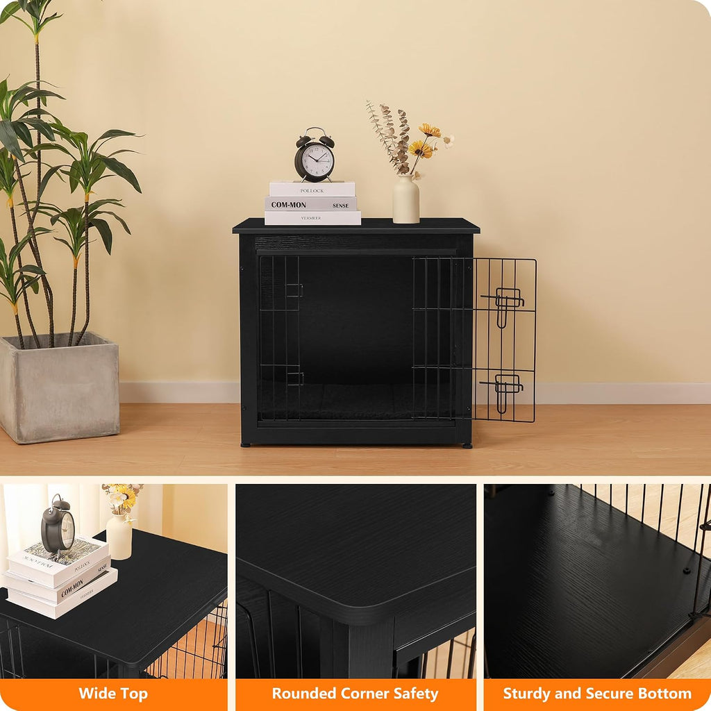 dwanton 27" dog crate furniture, dog kennel indoor, package contents