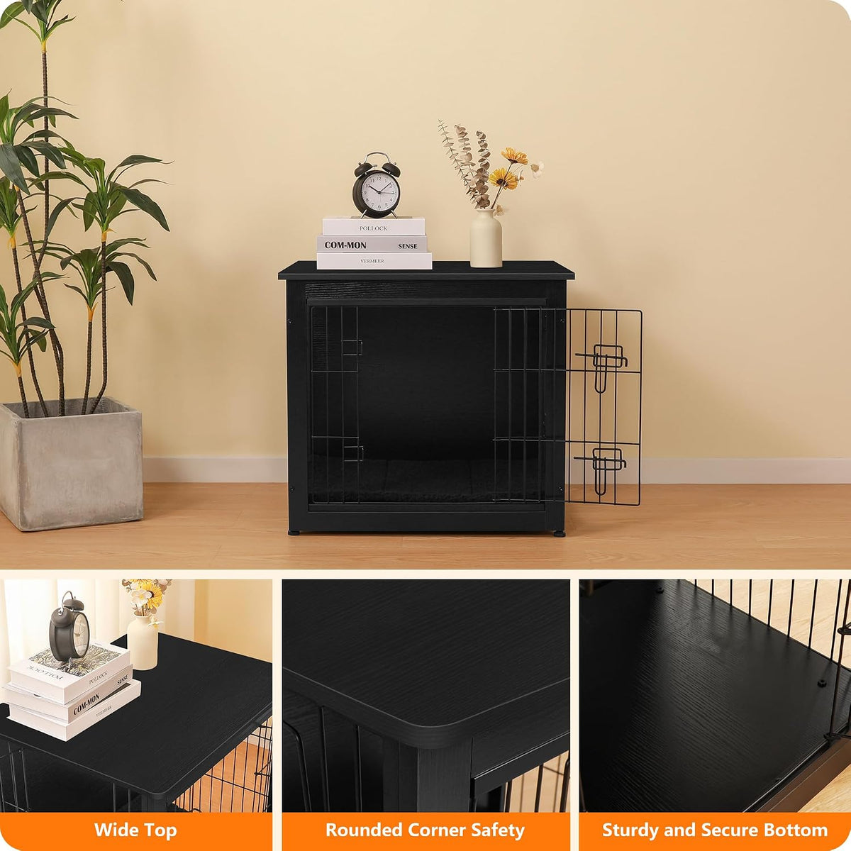 dwanton 27" dog crate furniture, dog kennel indoor, package contents