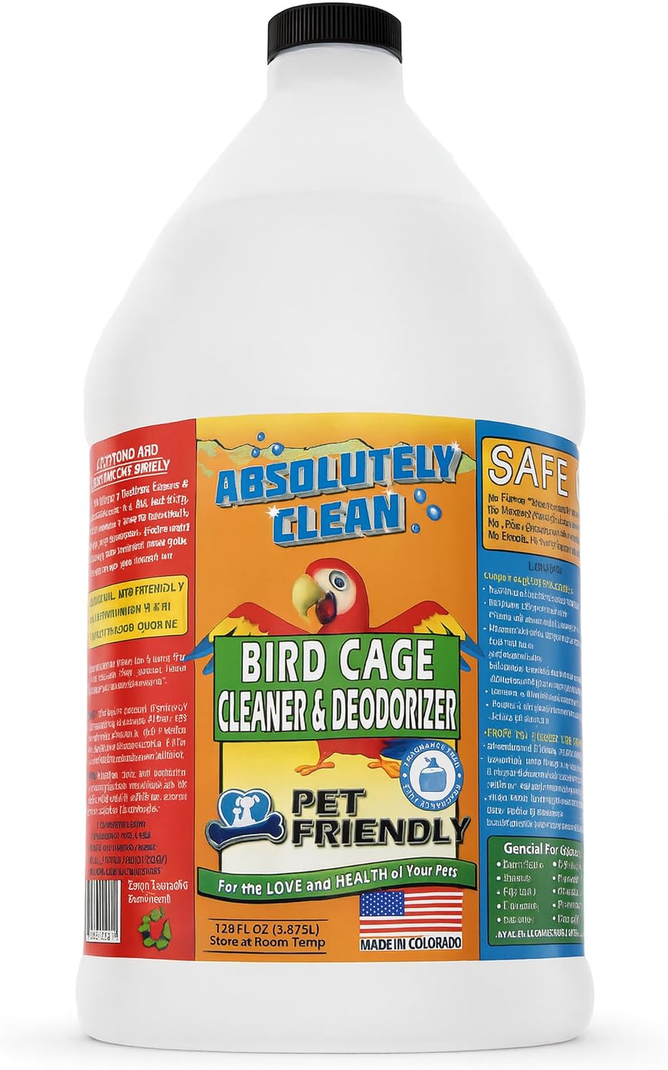 absolutely clean amazing bird cage cleaner and deodorizer, main product view