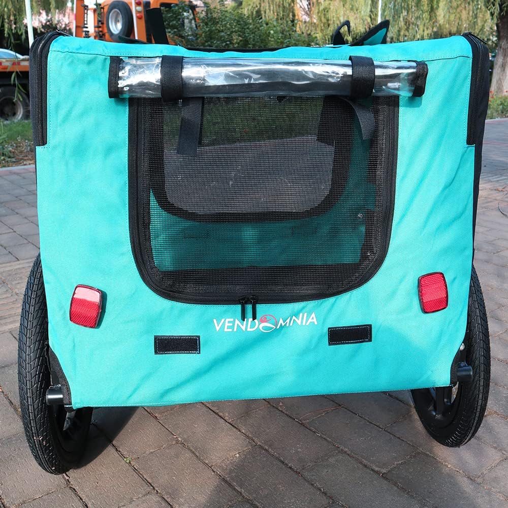 homvent dog bike trailer - folding pet carrier, close-up detail
