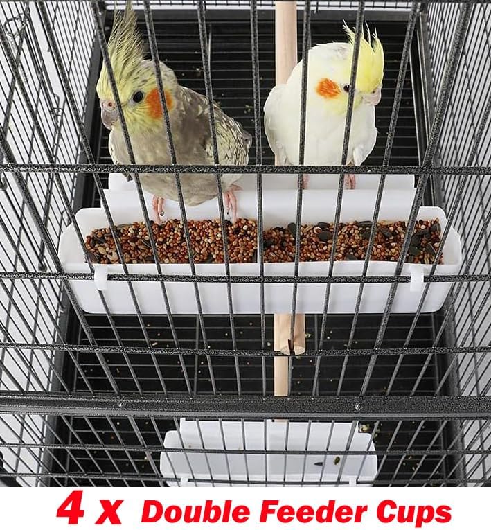 extra large durable wrought iron metal bird flight showing dimensions