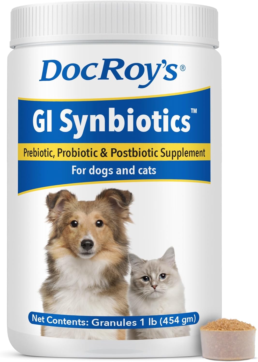 doc roy's gi synbiotics prebiotic & probiotic granules, main product view