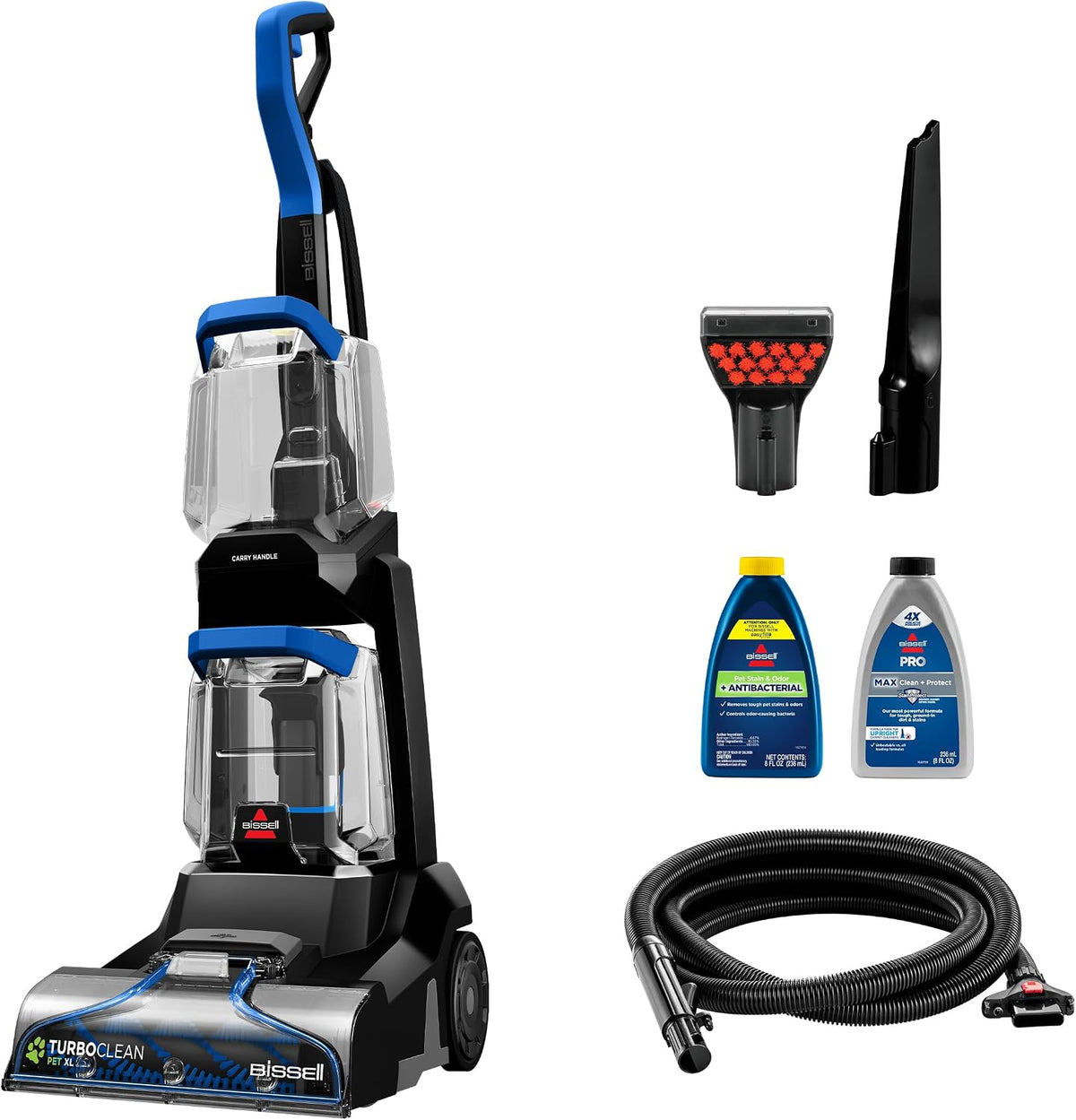bissell turboclean pet xl upright carpet cleaner, 3746, main product view