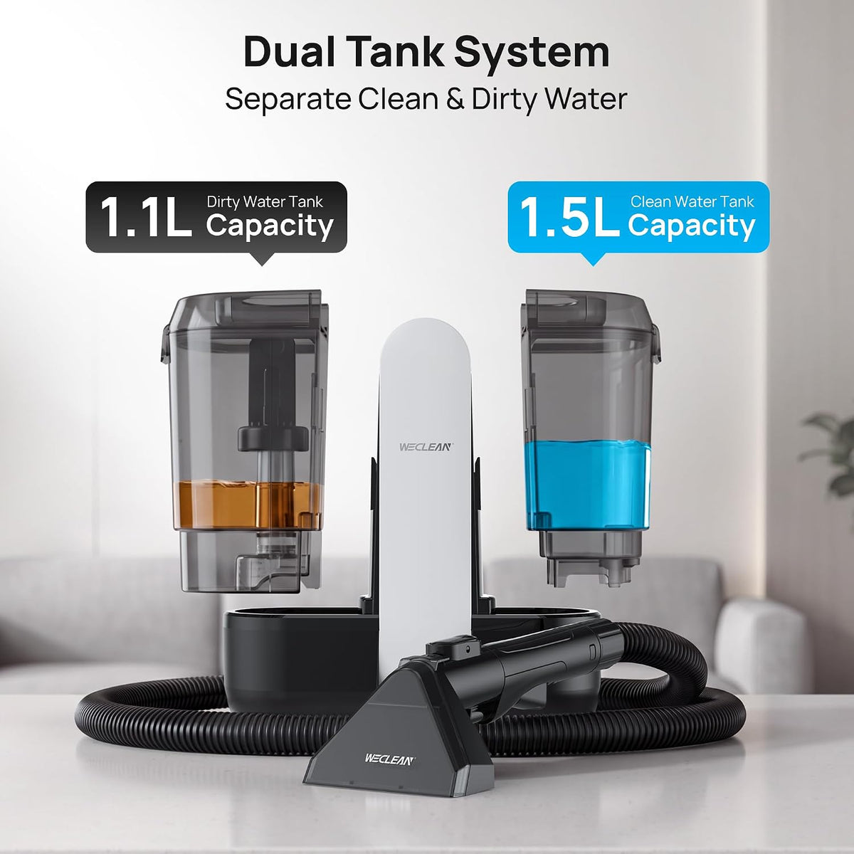 portable spot cleaner, carpet & upholstery cleaner for showing dimensions