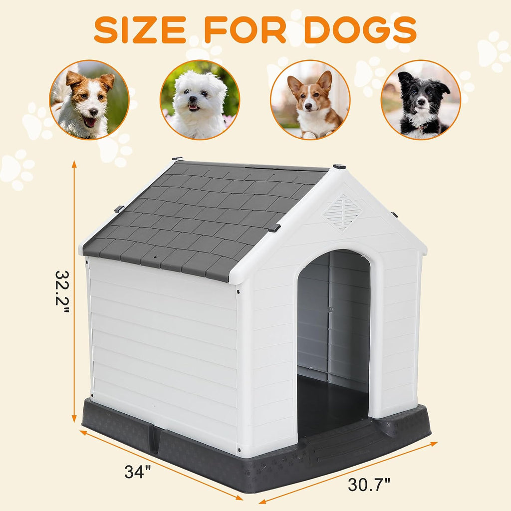 zeny large plastic dog house - waterproof dog, package contents