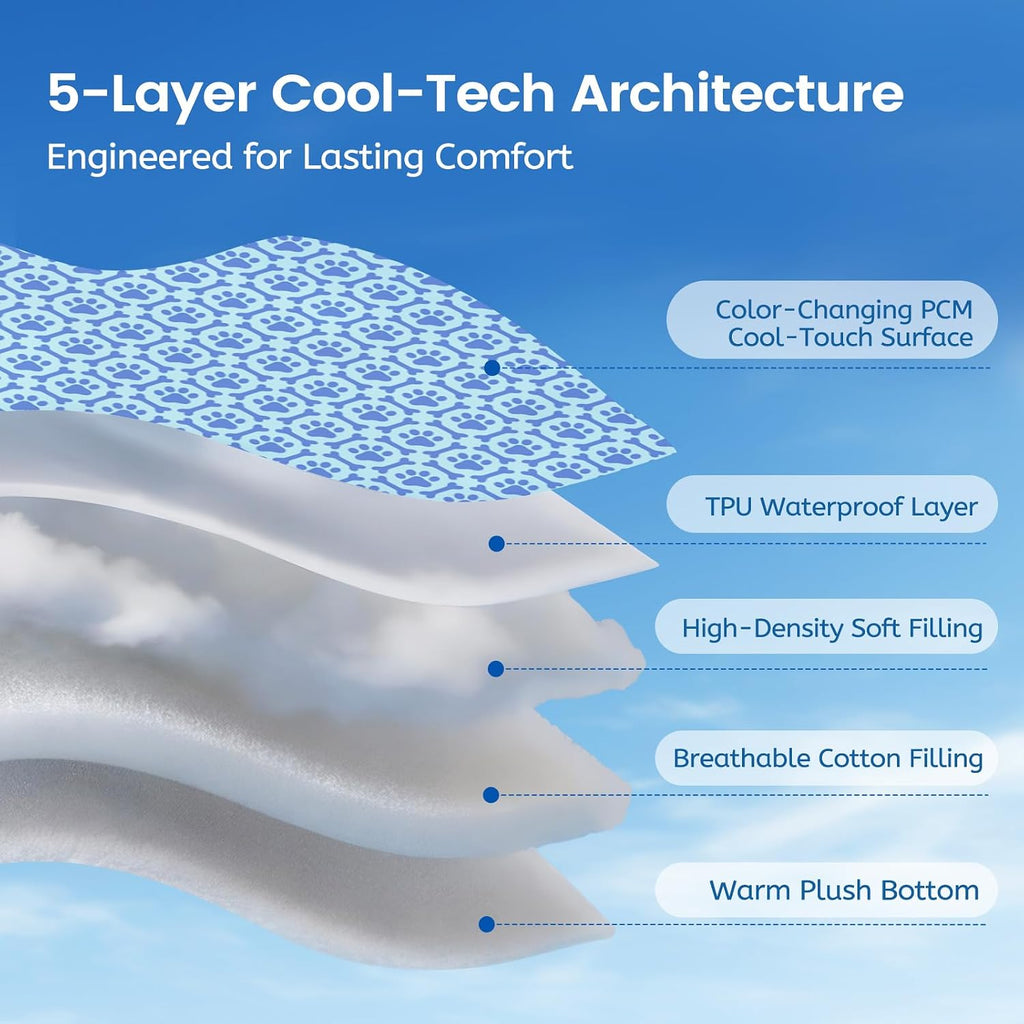 dog cooling mat, thick cooling mat for extra, close-up detail