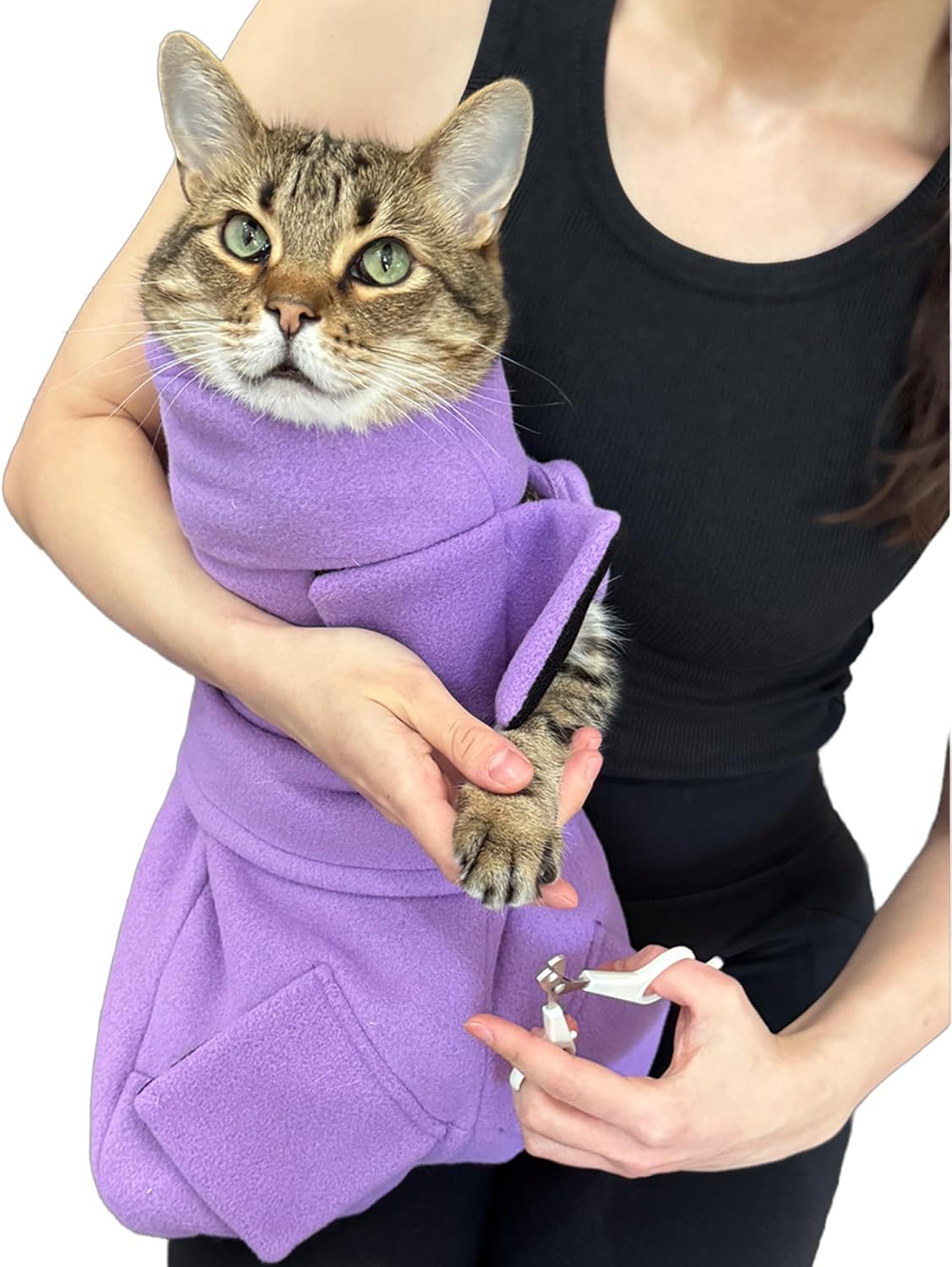 calm & cozy® cat swaddle wrap for anxiety, main product view