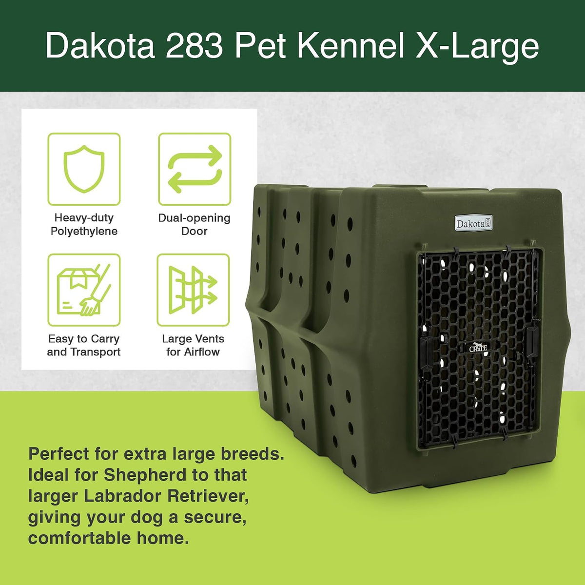 dakota 283 canine rough and tough economy dog shown in use