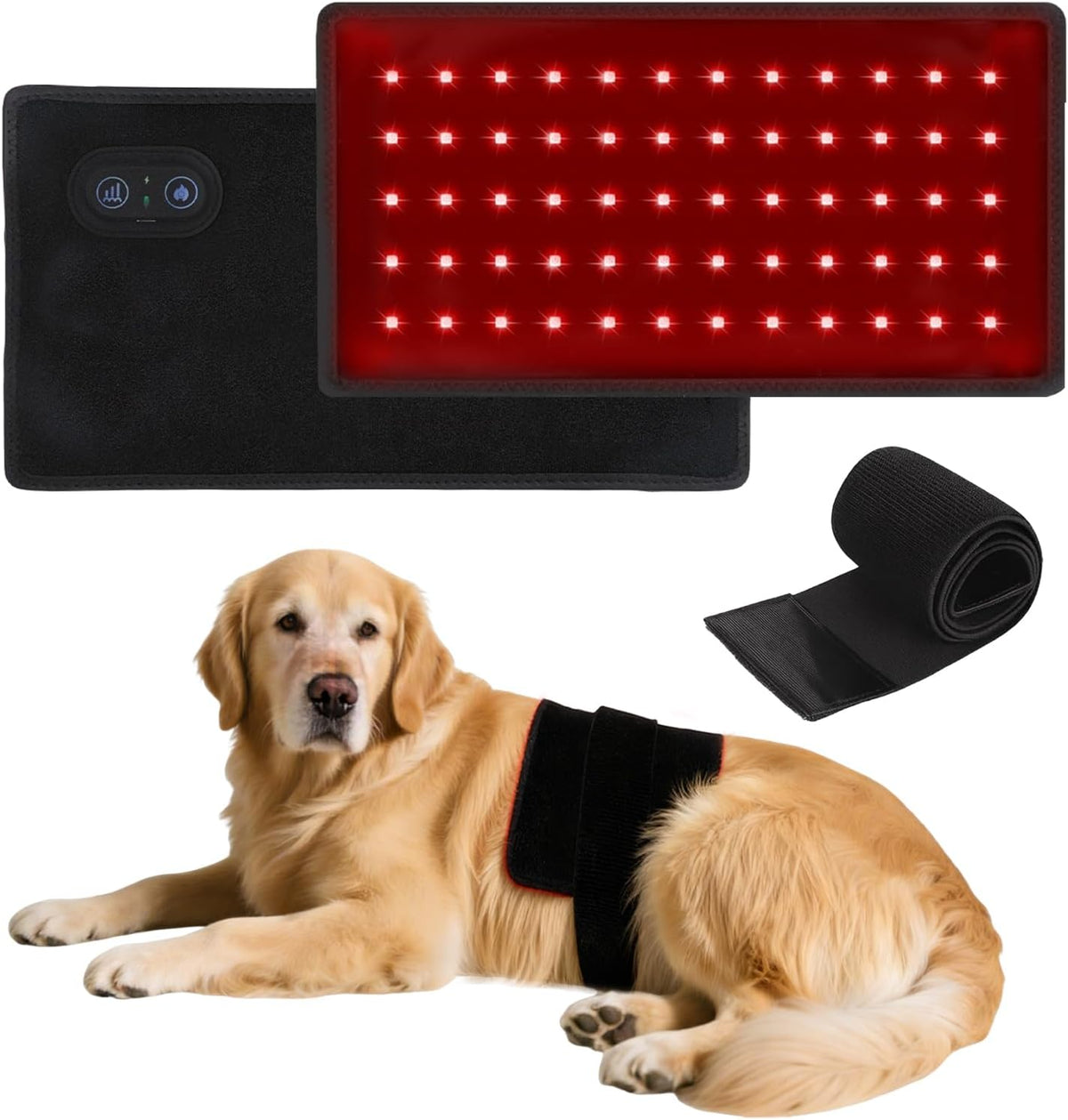 red light therapy belt for dogs and pets, main product view