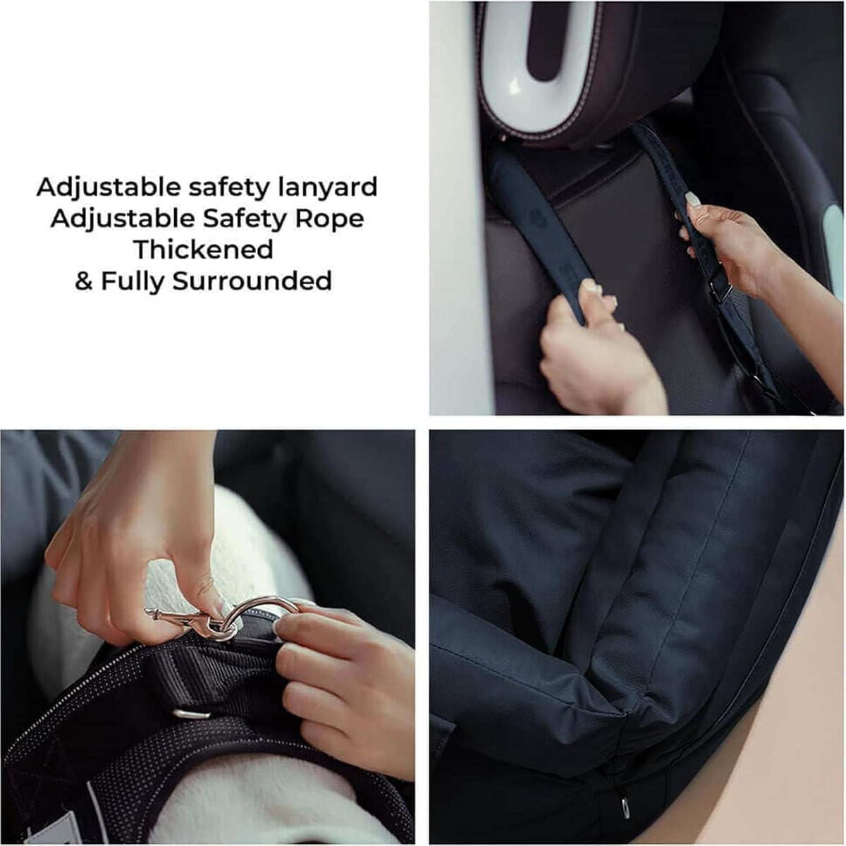 funnyfuzzy luxury dog car seat for small medium shown in use