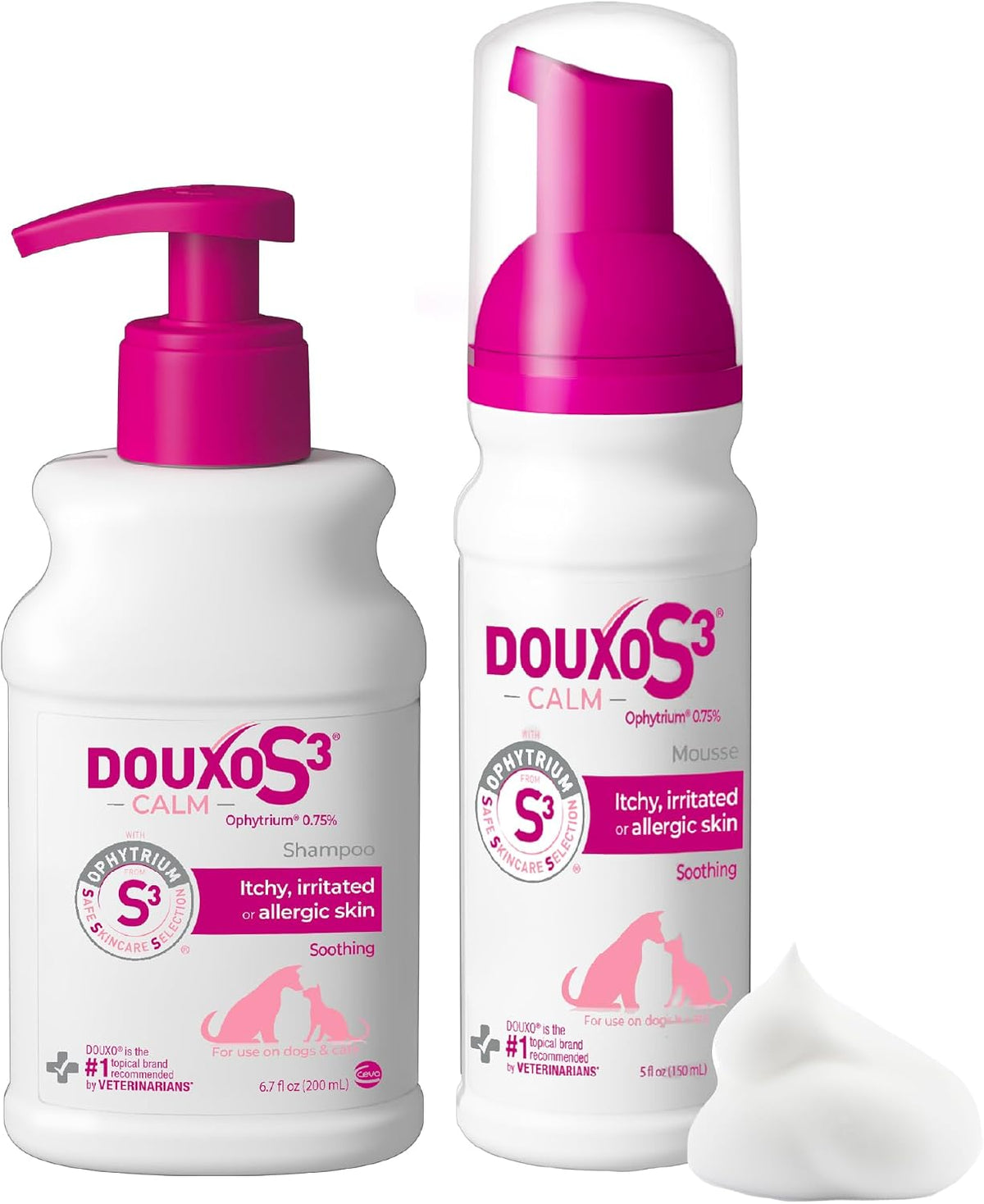 douxo s3 calm shampoo 6.7oz & itch soothing, main product view