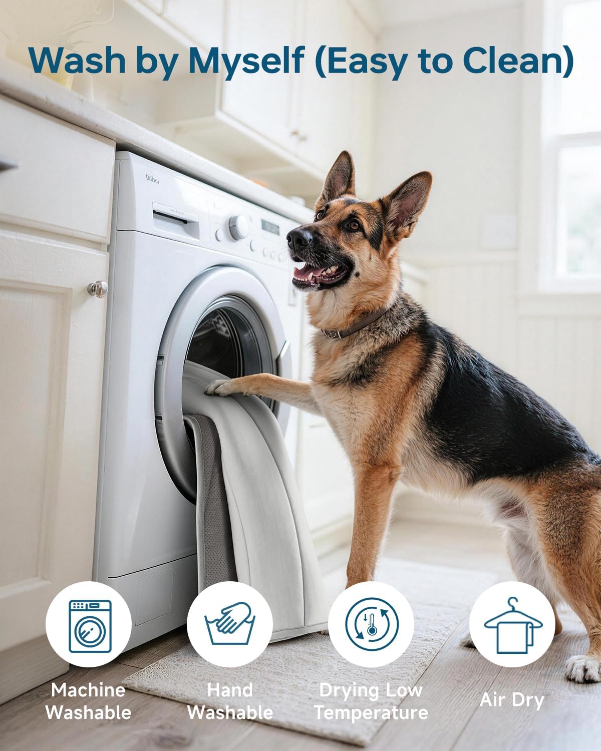 cooling mat for dogs, 48" x 28" washable, package contents