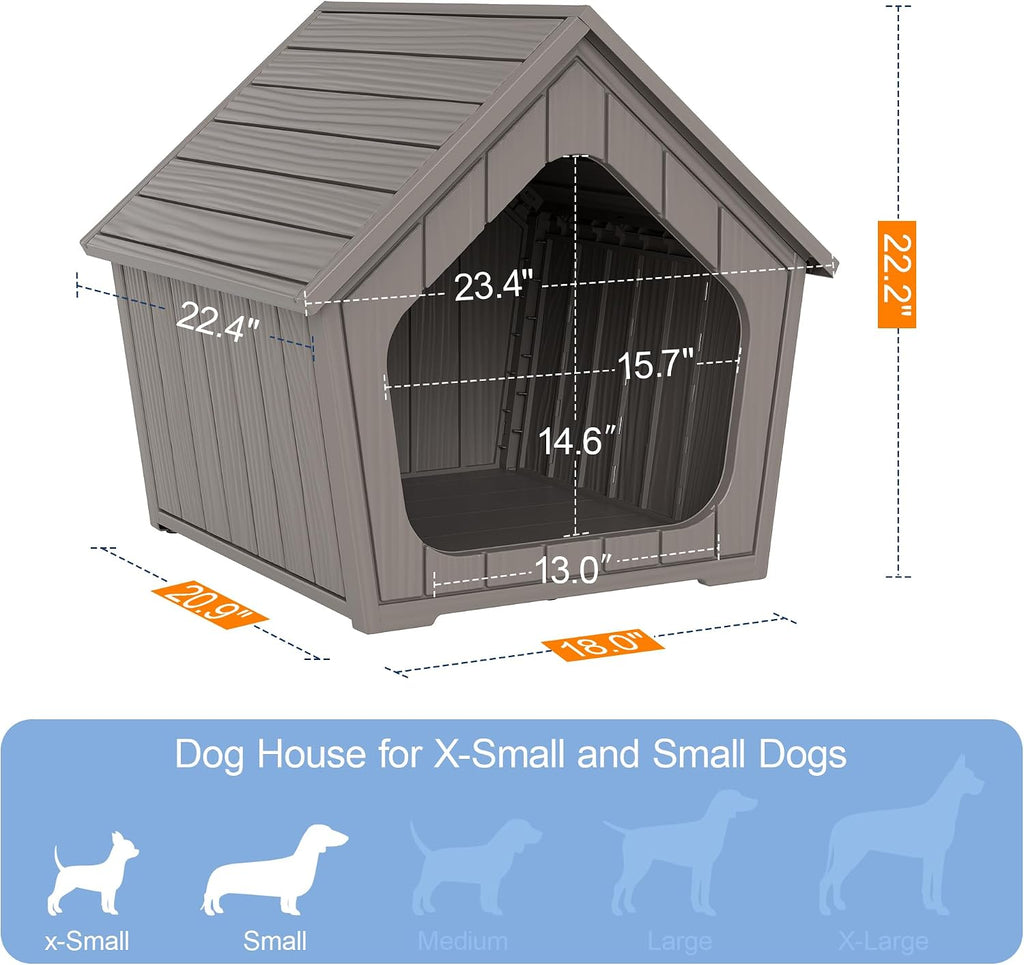 bifanuo dog house outdoor indoor for small dogs on a desk or shelf