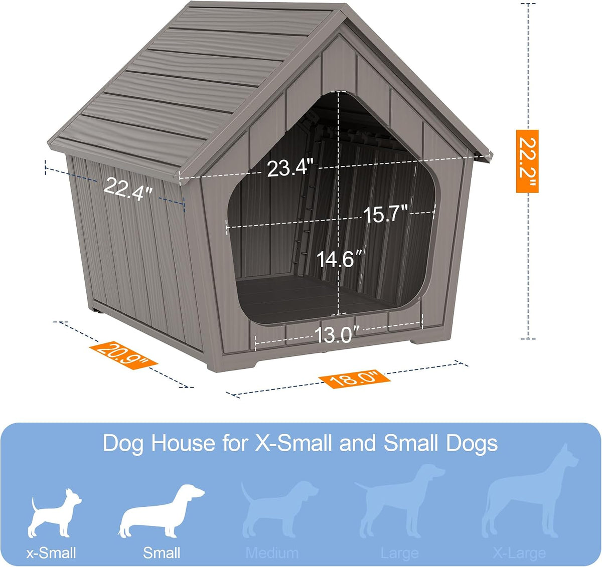 bifanuo dog house outdoor indoor for small dogs on a desk or shelf