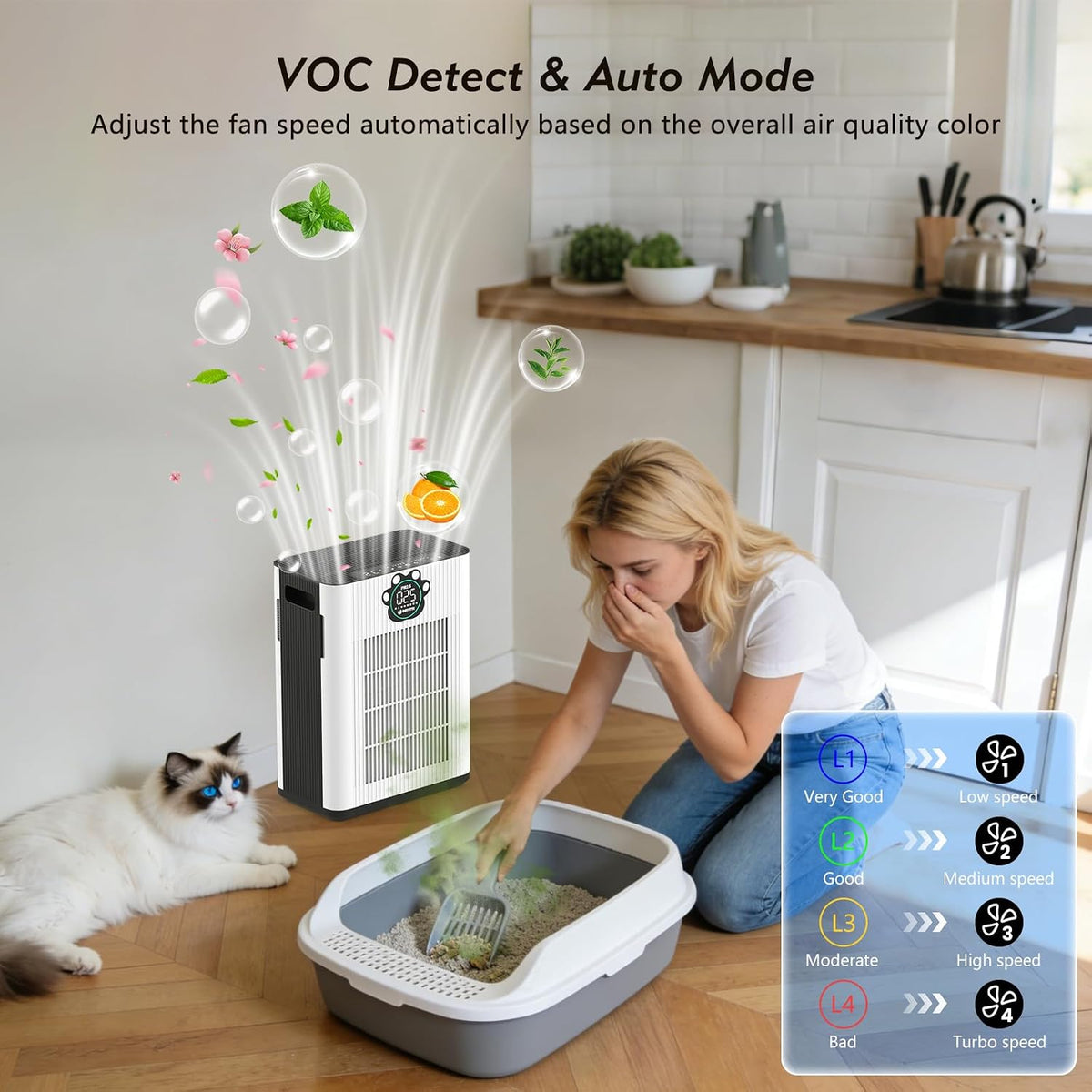 dayetteair purifiers for home large room up to, side view