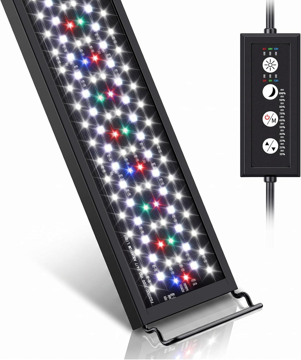 hygger 24/7 customizable aquarium led light, full spectrum, main product view