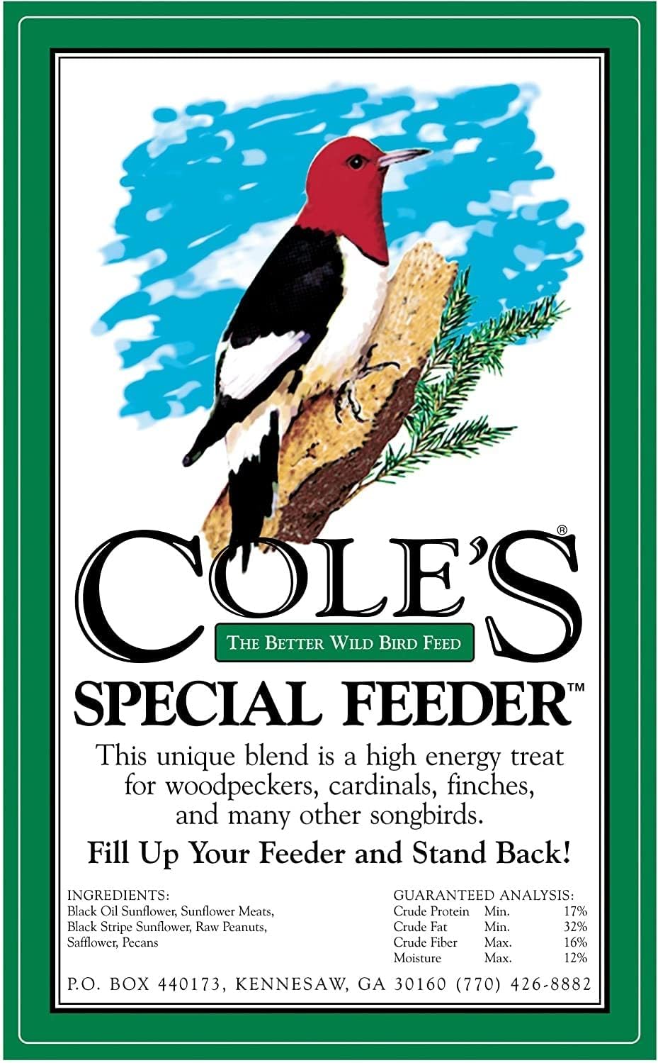 cole's sf20 special feeder bird seed, 20-pound (2), close-up detail