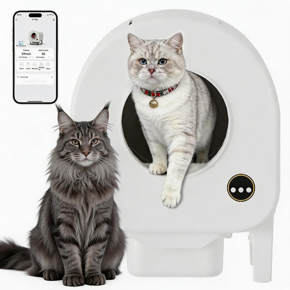 garvee self-cleaning cat litter box, automatic smart pet, main product view