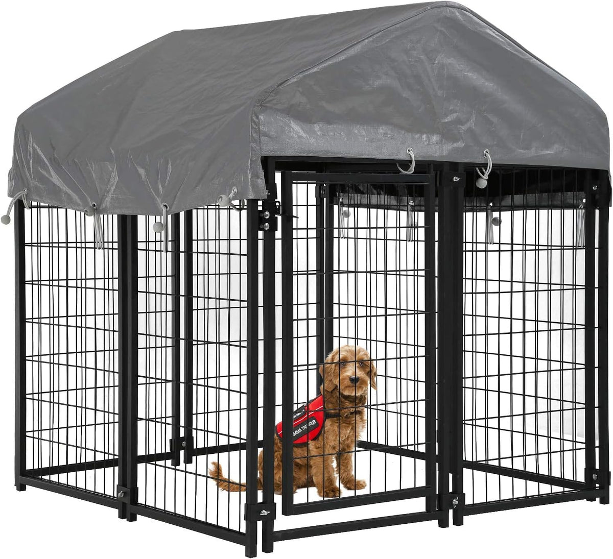 paylesshere welded wire dog kennel heavy duty playpen, main product view