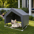 outdoor dog house tent, stainless steel frame dog, main product view