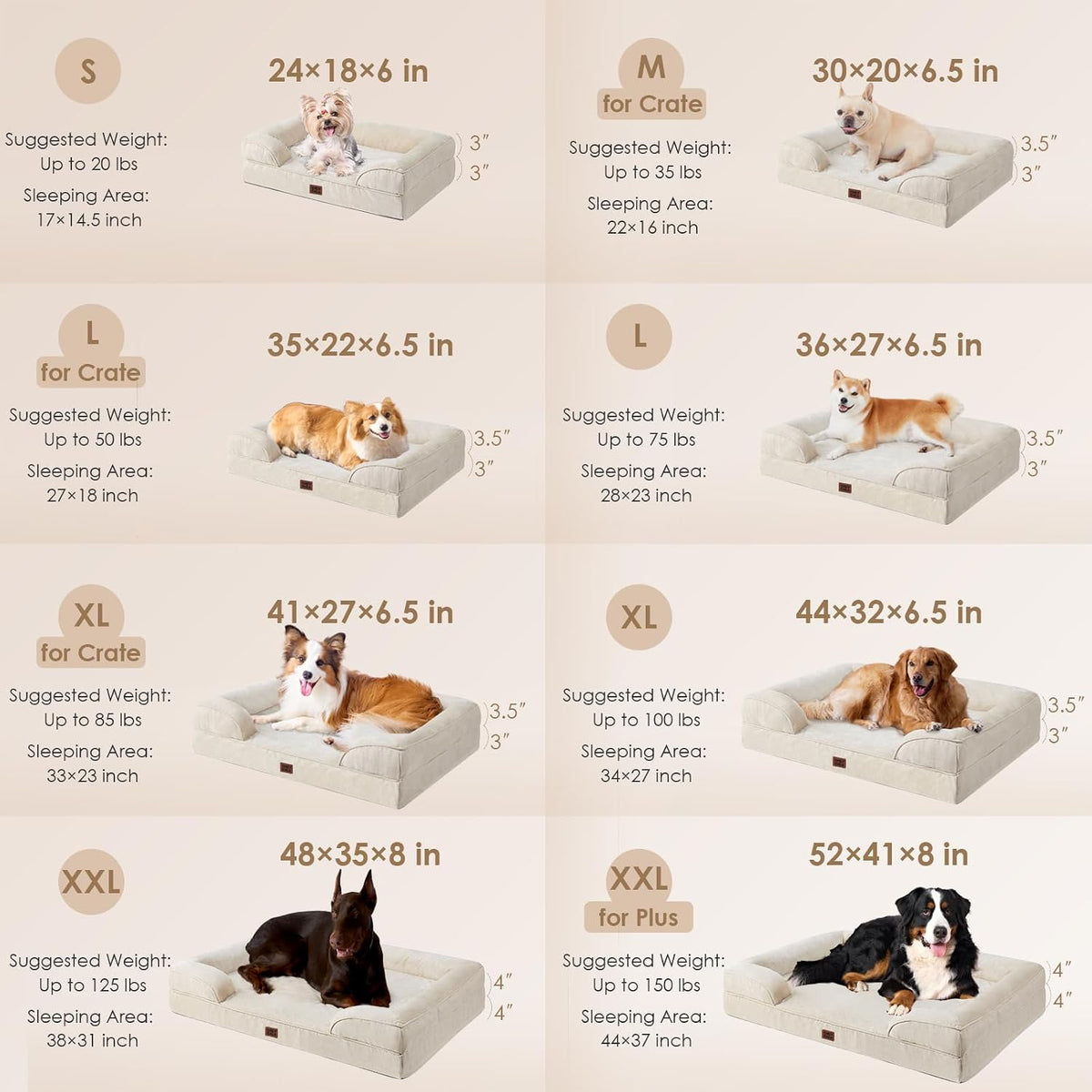 eheyciga orthopedic extra large dog bed, waterproof washable shown in use