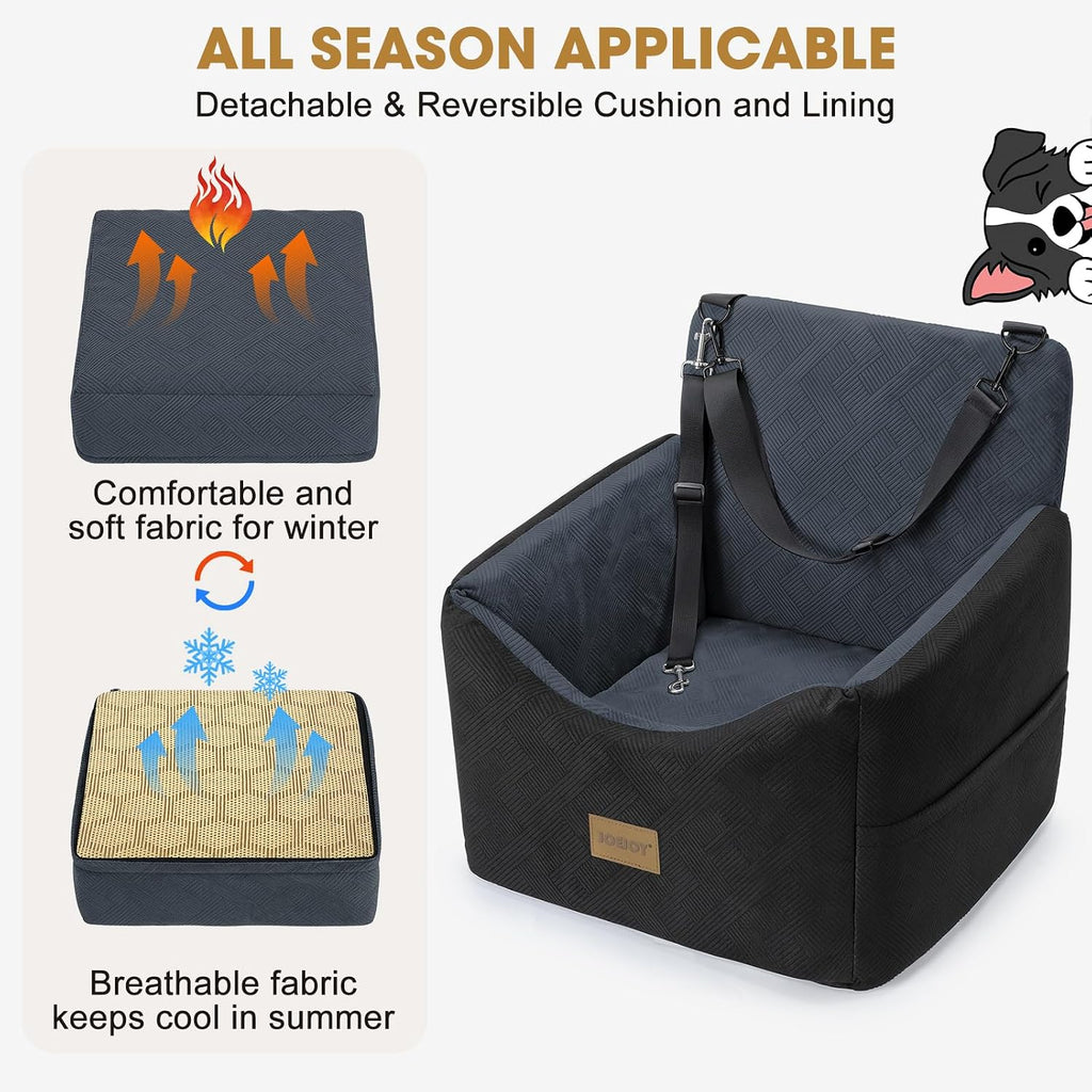 joejoy dog car seats for small medium dogs, close-up detail