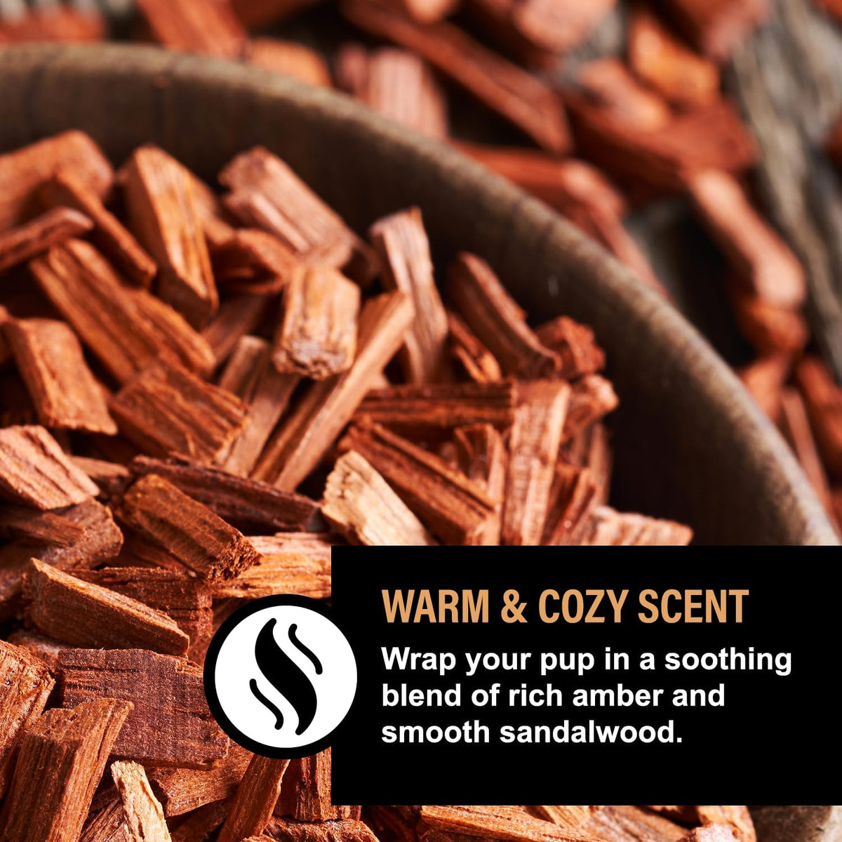 amber sandalwood dog care gift bundle – 3 showing dimensions