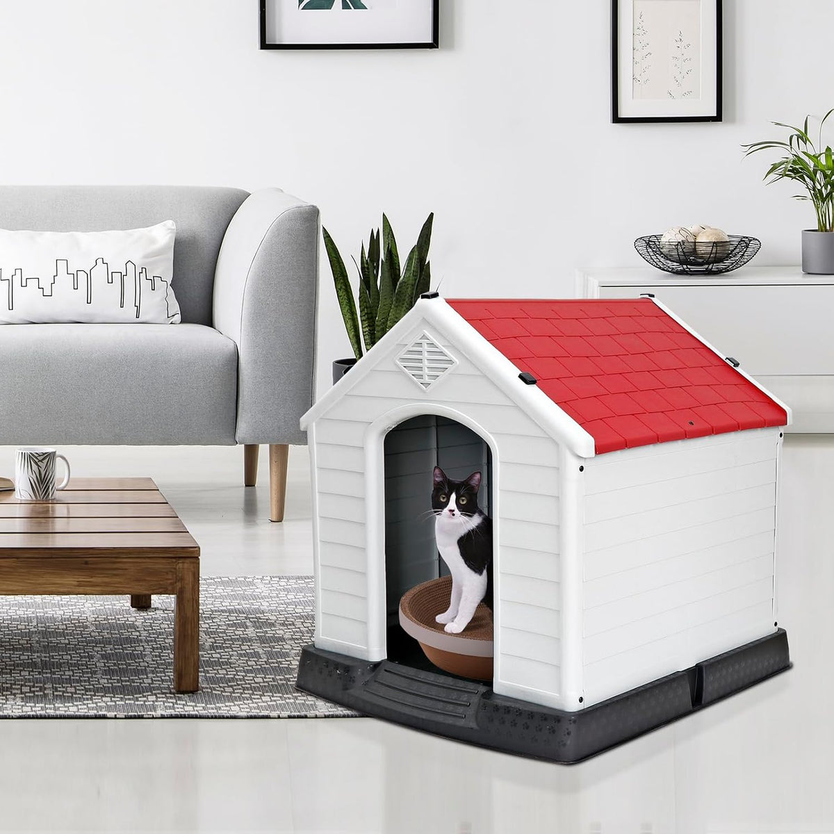 large plastic dog house indoor outdoor doghouse dog, package contents