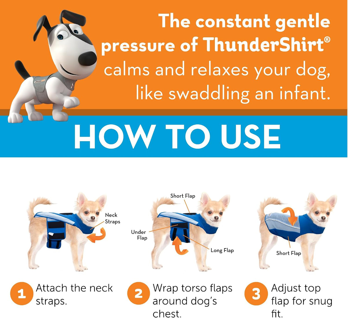 thundershirt breeze for dogs calming anxiety vest, small, package contents