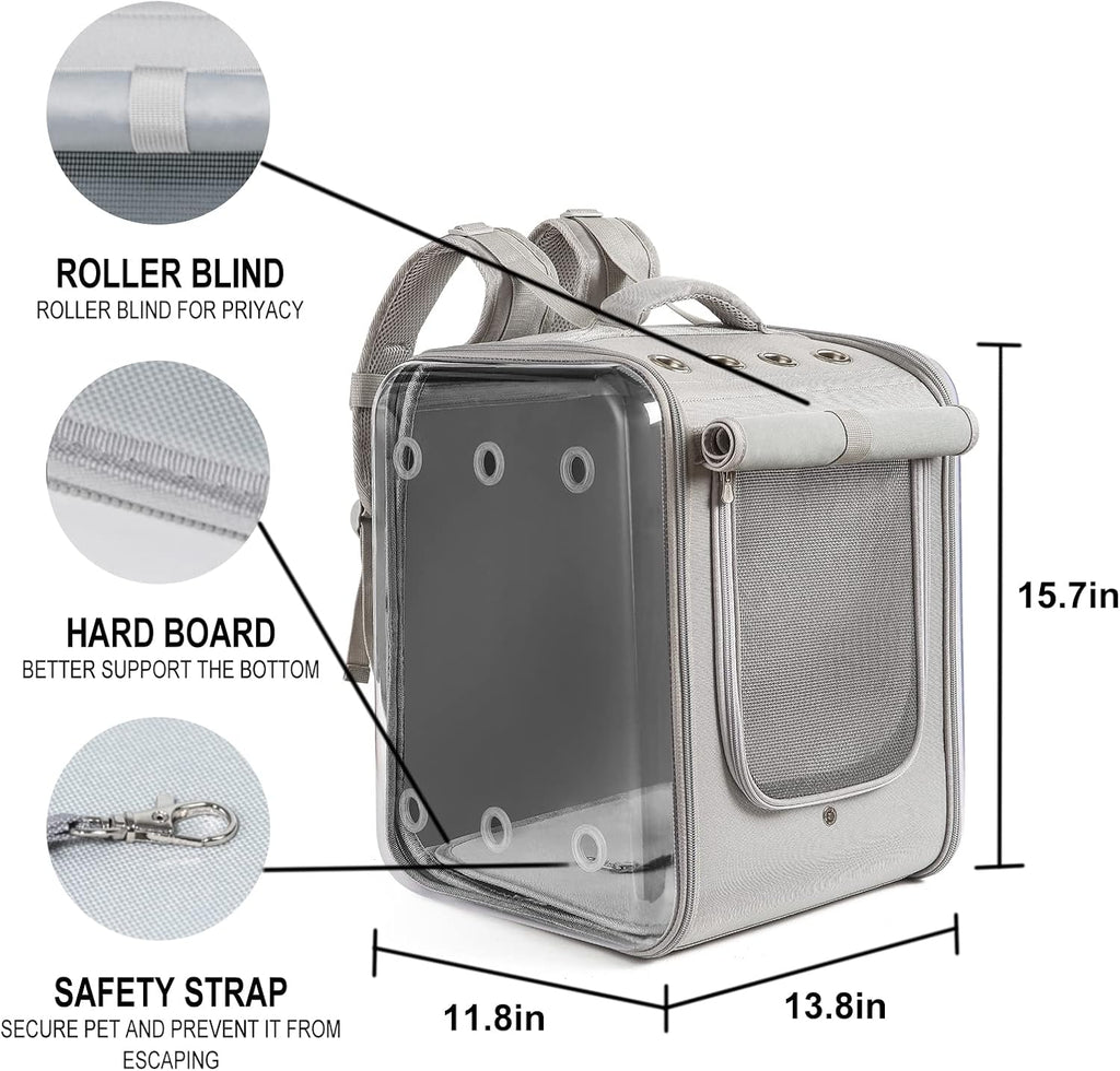 cat backpack carrier large pet backpack carrier, 17lbs, package contents