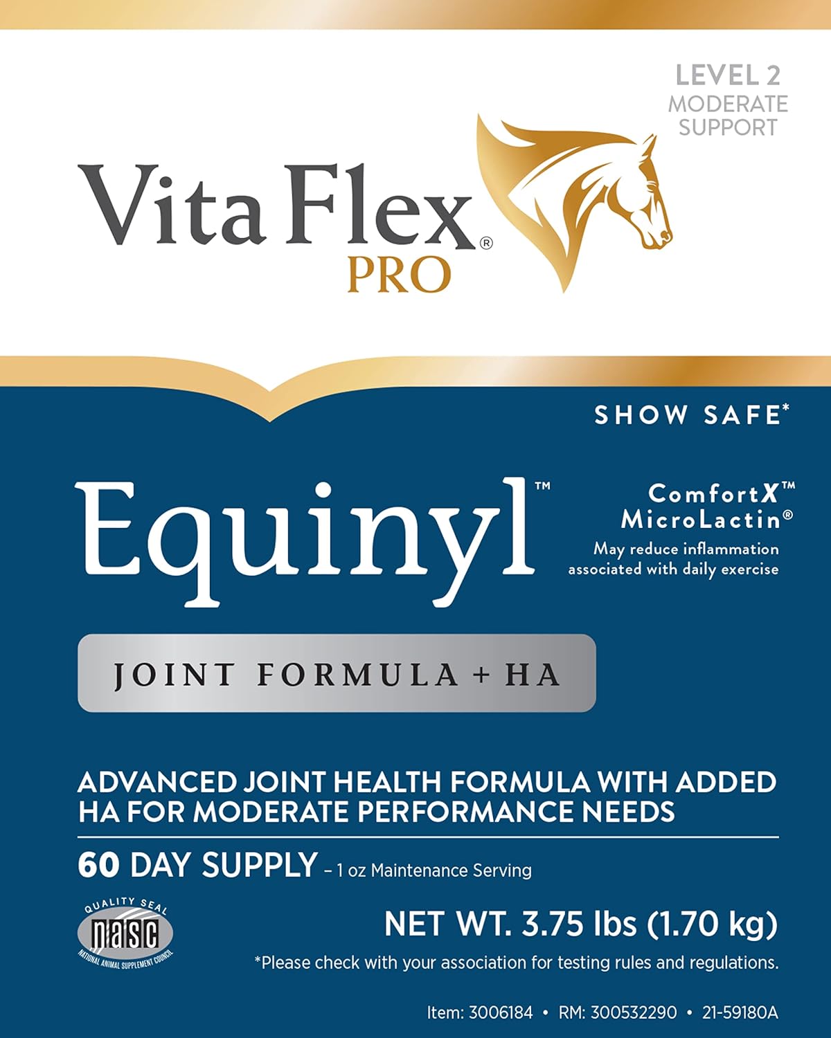 vita flex pro equinyl formula with hyaluronic acid shown in use
